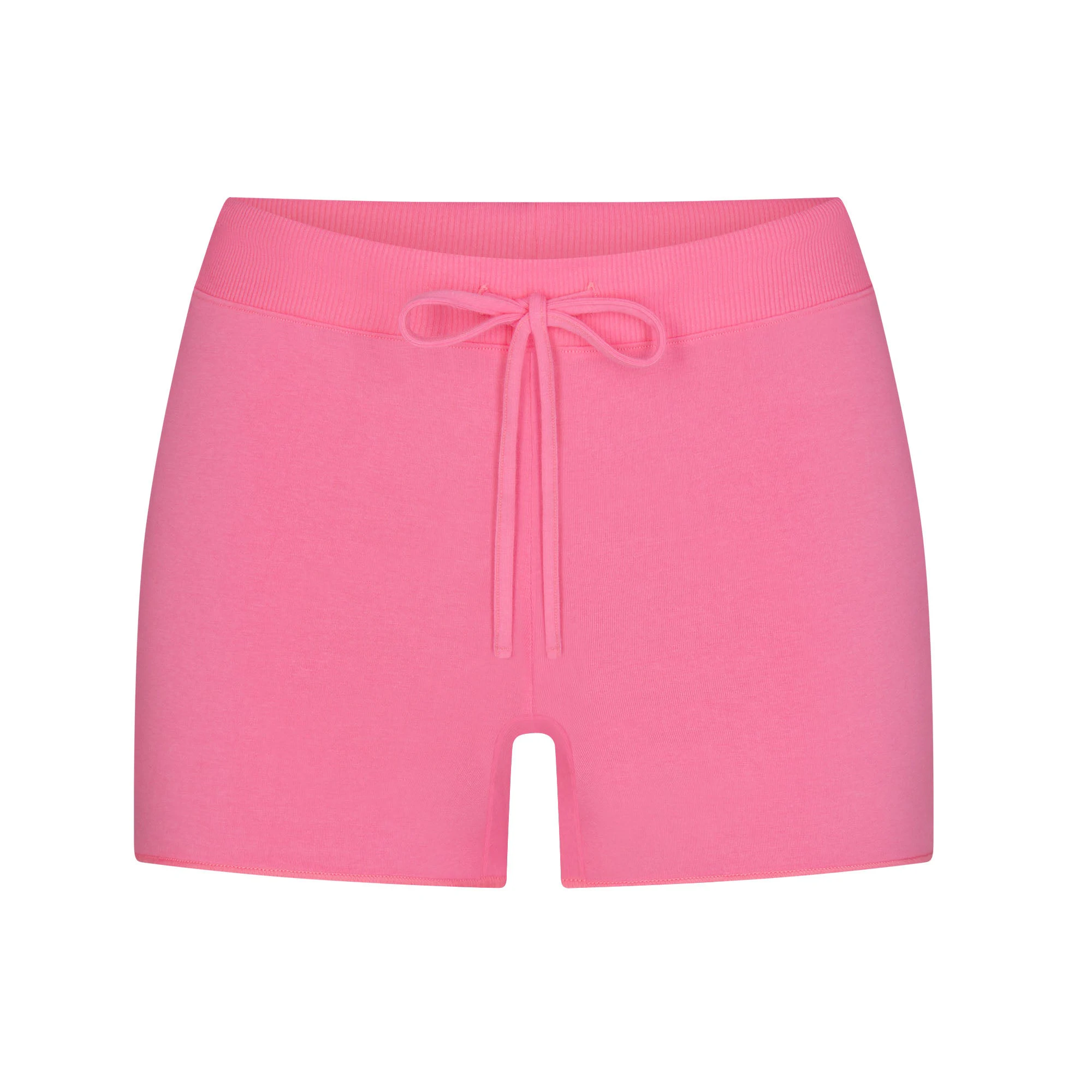 COTTON JERSEY SHORT | SUGAR PINK(SHORTS, BOTTOMS) FLAT ON A WHITE BACKGROUND | FLT