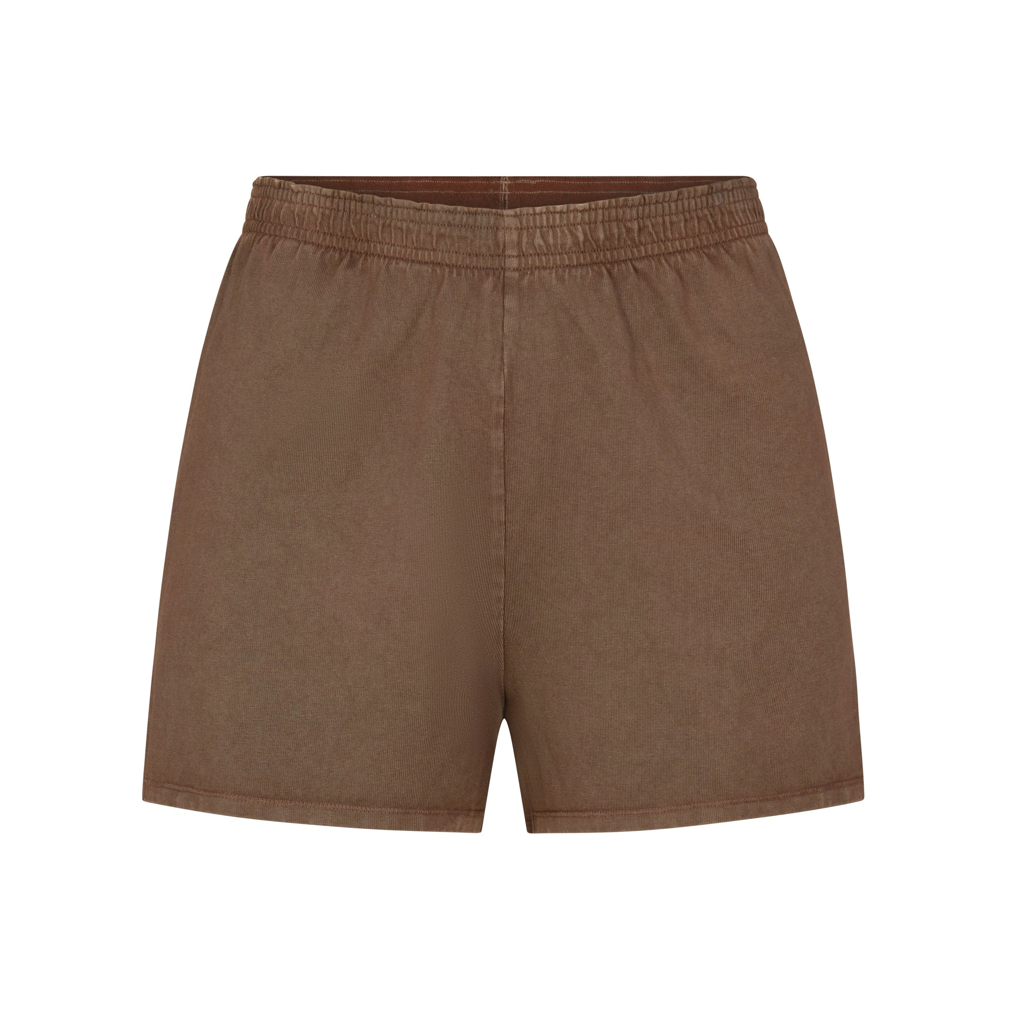 OUTDOOR JERSEY SHORT LAYS FLAT ON A WHITE BACKGROUND