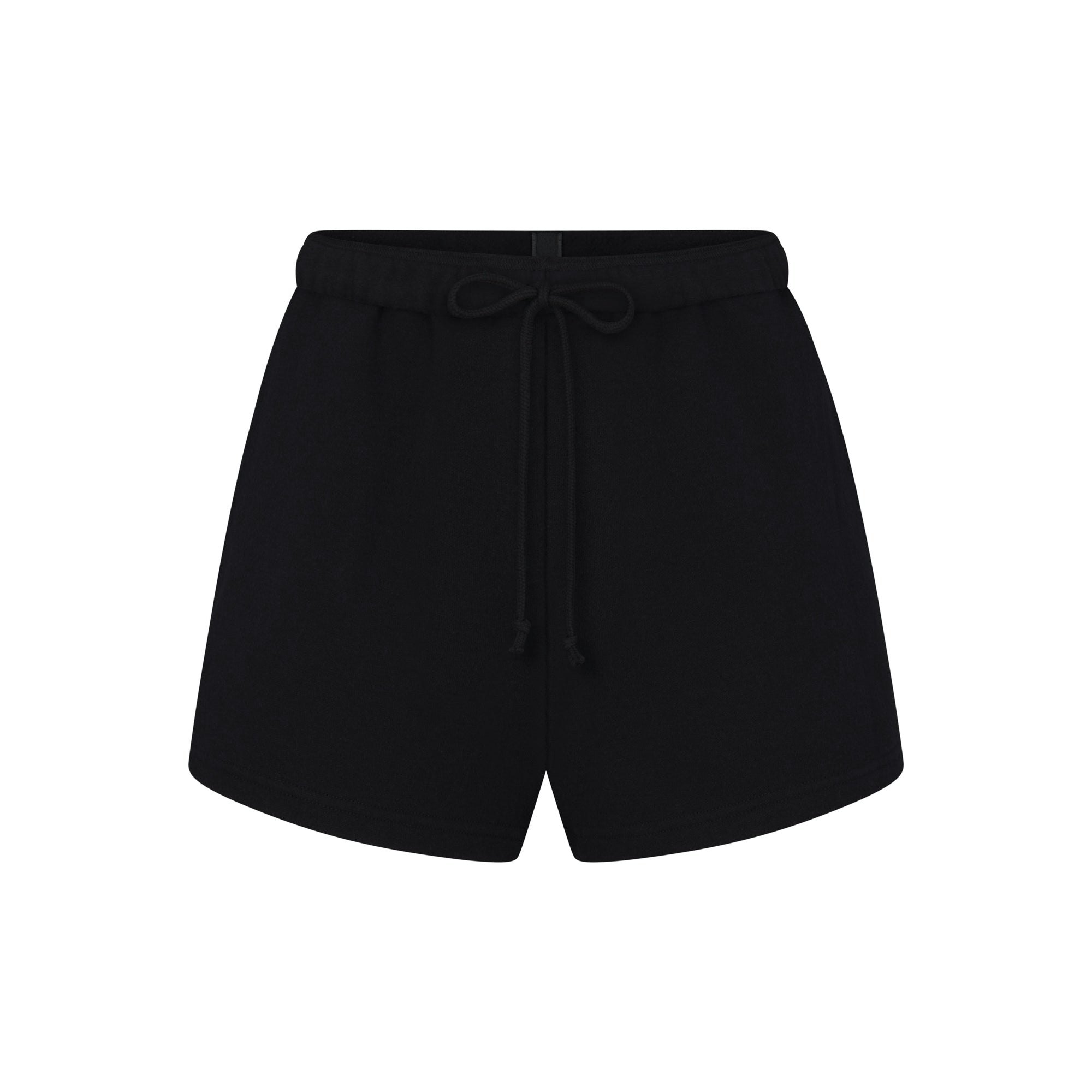 COTTON FLEECE CLASSIC SHORT | ONYX (SHORTS, BOTTOMS) LAYS FLAT ON A WHITE BACKGROUND | FLT
