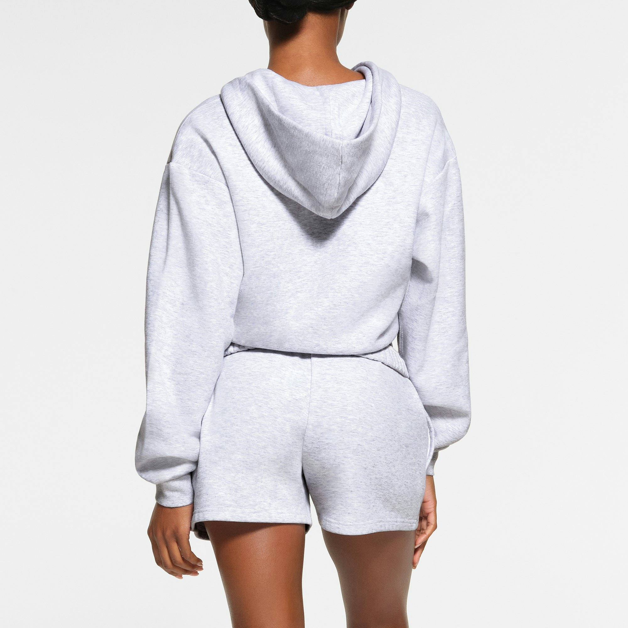 COTTON FLEECE CLASSIC SHORT ON A MODEL BACK VIEW