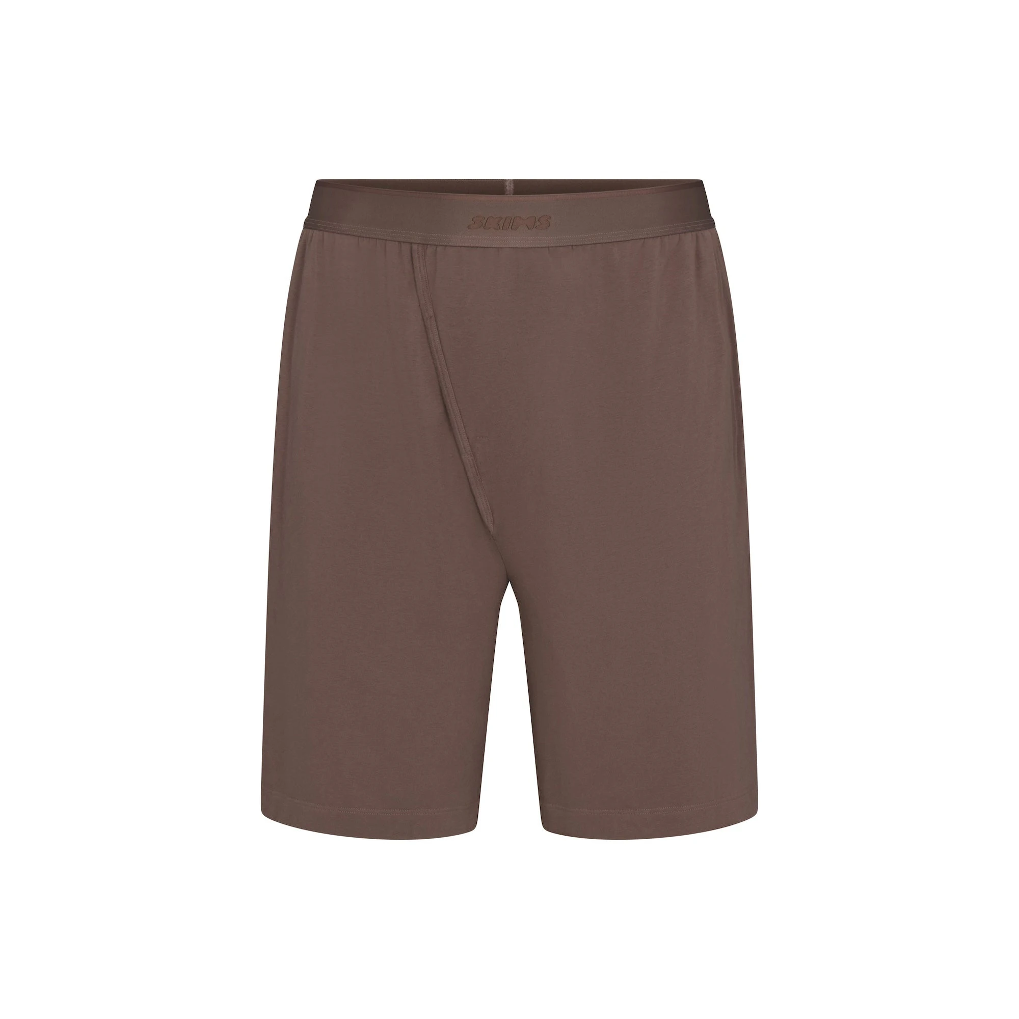 JERSEY SLEEP MENS SHORT | UMBER (MENS SHORTS) FLAT ON A WHITE BACKGROUND | FLT