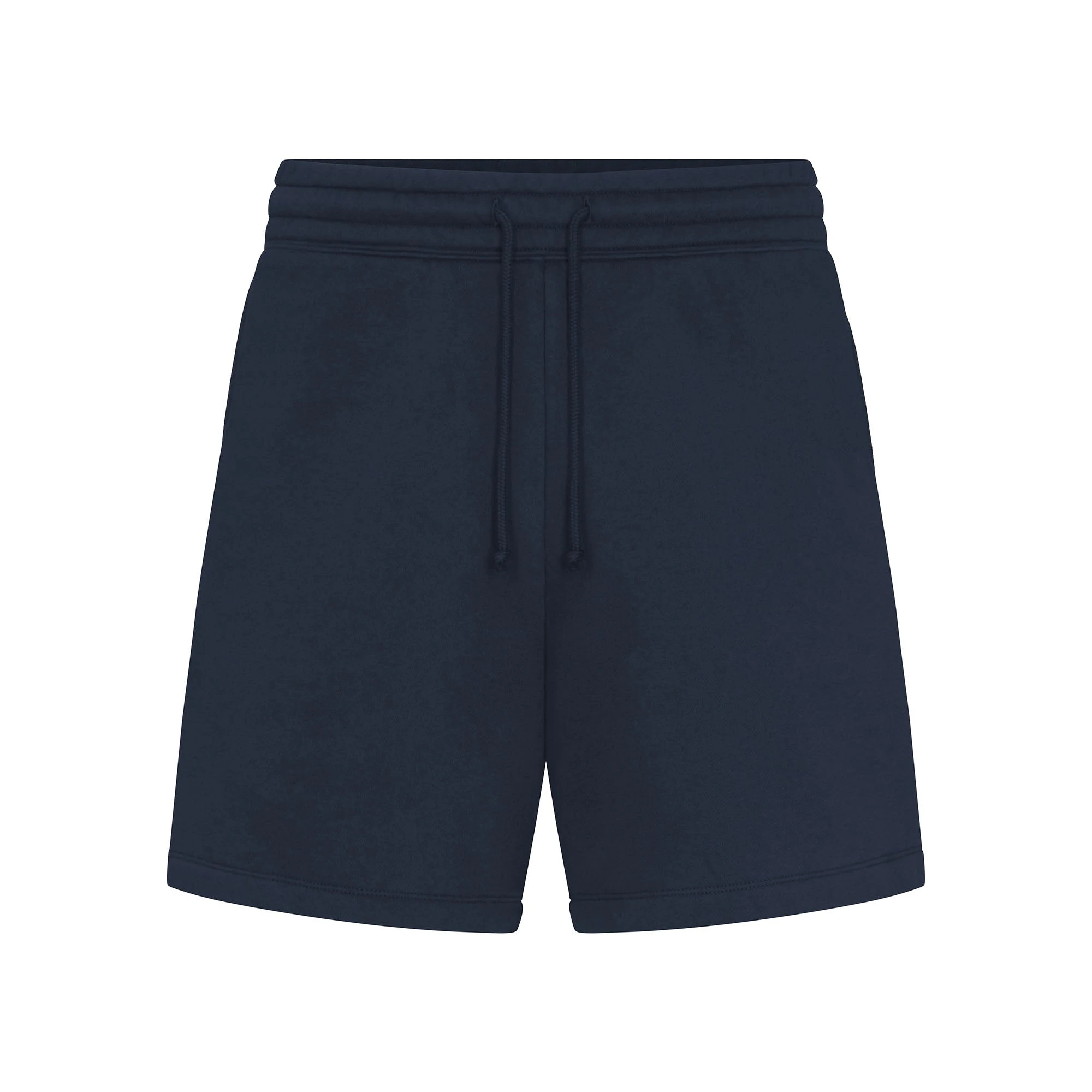 FLEECE LOUNGE MENS RELAXED SHORT | NAVYFLAT ON A WHITE BACKGROUND | FLT