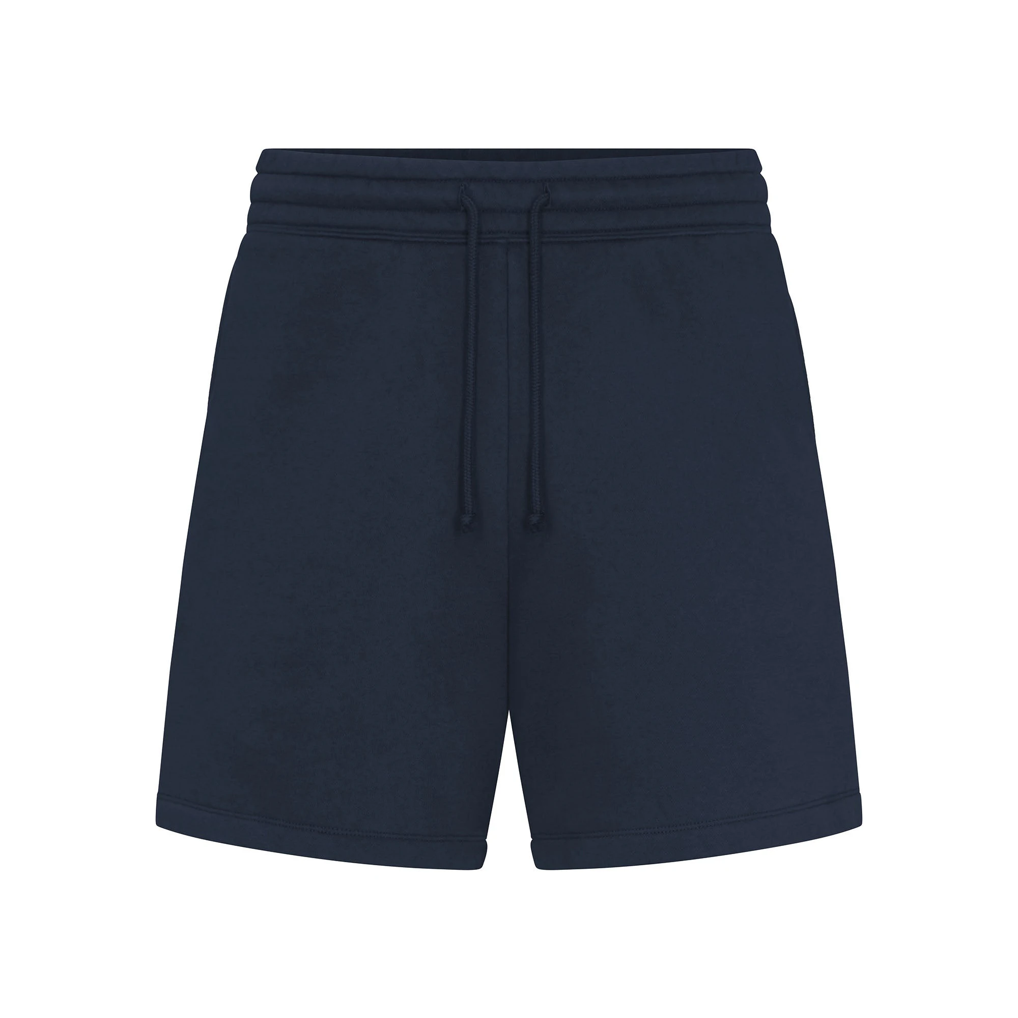FLEECE LOUNGE MENS RELAXED SHORT | NAVYFLAT ON A WHITE BACKGROUND | FLT