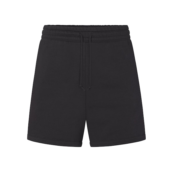 FLEECE LOUNGE MENS RELAXED SHORT | WASHED ONYX (MENS SHORTS, MENS BOTTOMS) LAYS FLAT ON A WHITE BACKGROUND | FLT