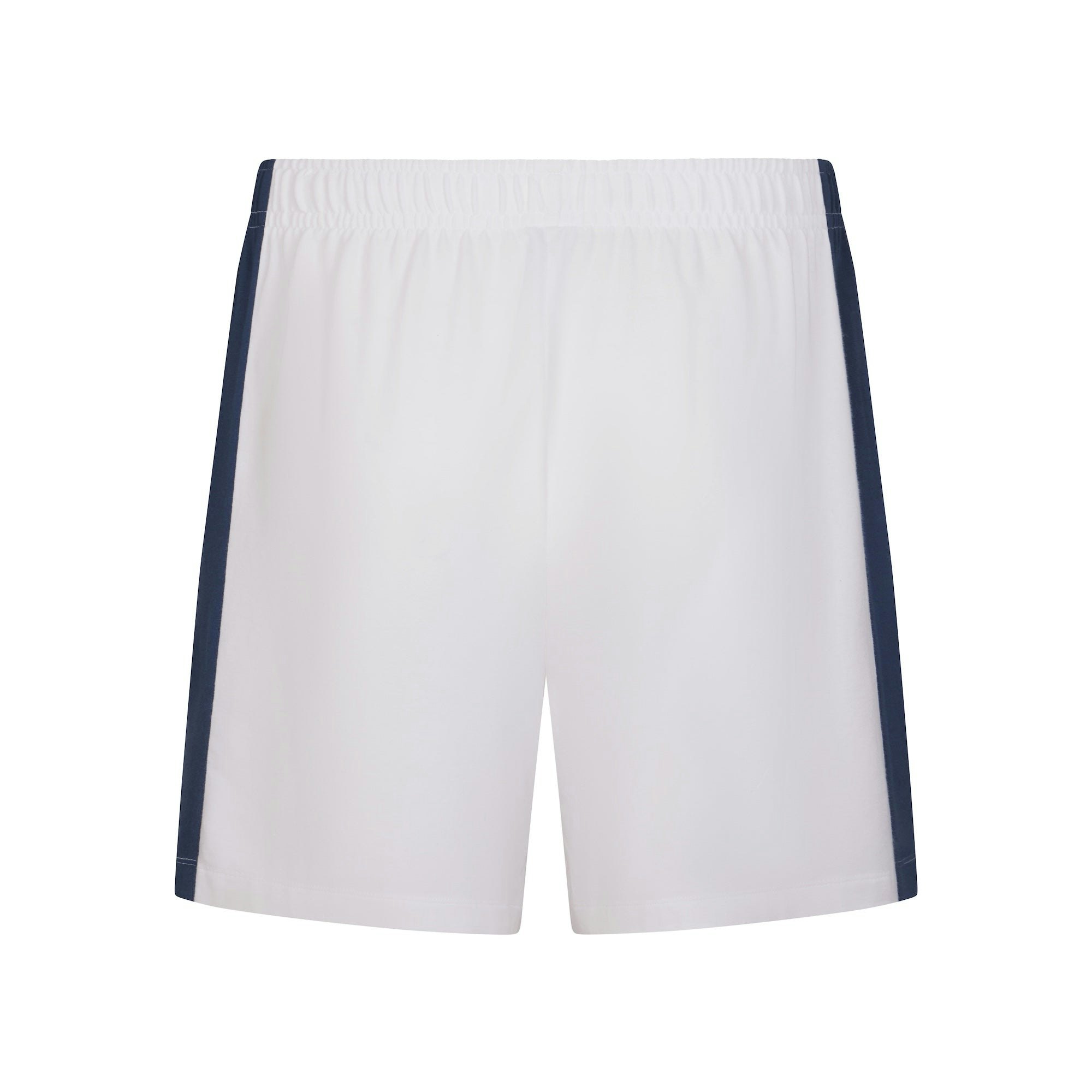 SKIMS FOR TEAM USA JERSEY SLEEP MENS PARALYMPIC SHORT | WHITE FLAT ON A WHITE BACKGROUND