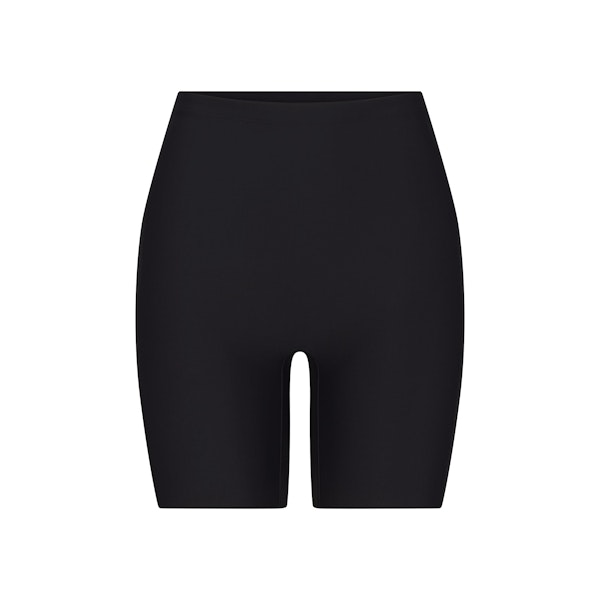 SKIMS BODY BUTT ENHANCING PADDED SHORT | ONYX FLAT ON A WHITE BACKGROUND | FLT | FLT