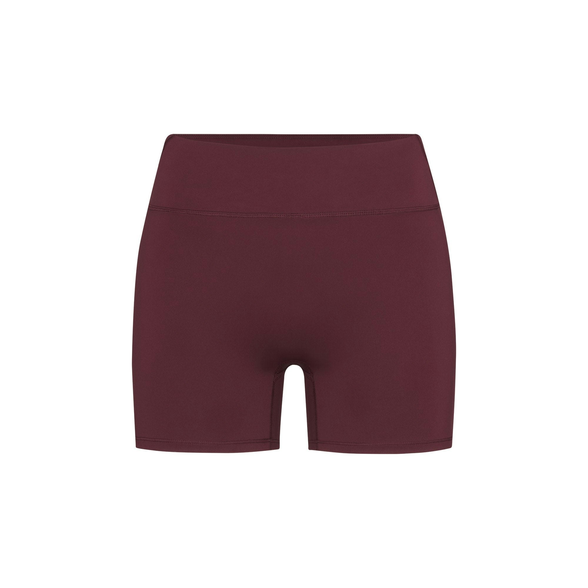NikeSKIMS MATTE 3" SHORT | CURRANT FLAT ON A WHITE BACKGROUND | FLT