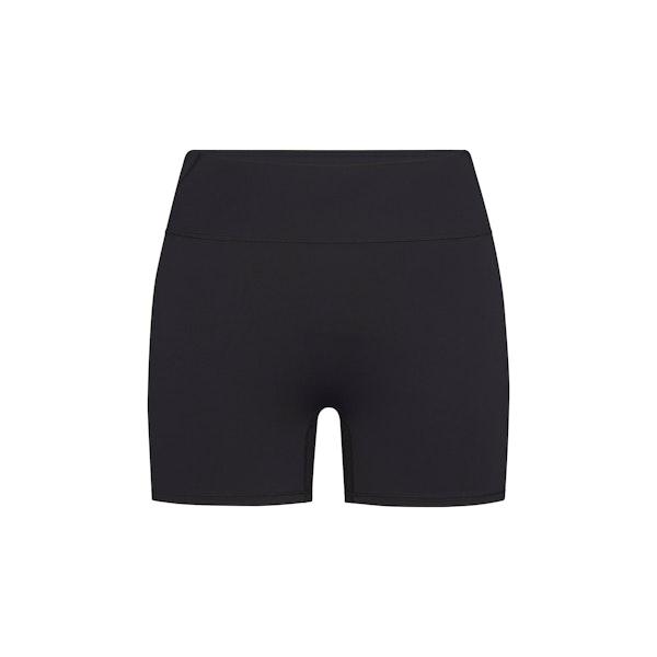 NikeSKIMS MATTE 3" SHORT | OBSIDIAN FLAT ON A WHITE BACKGROUND | FLT