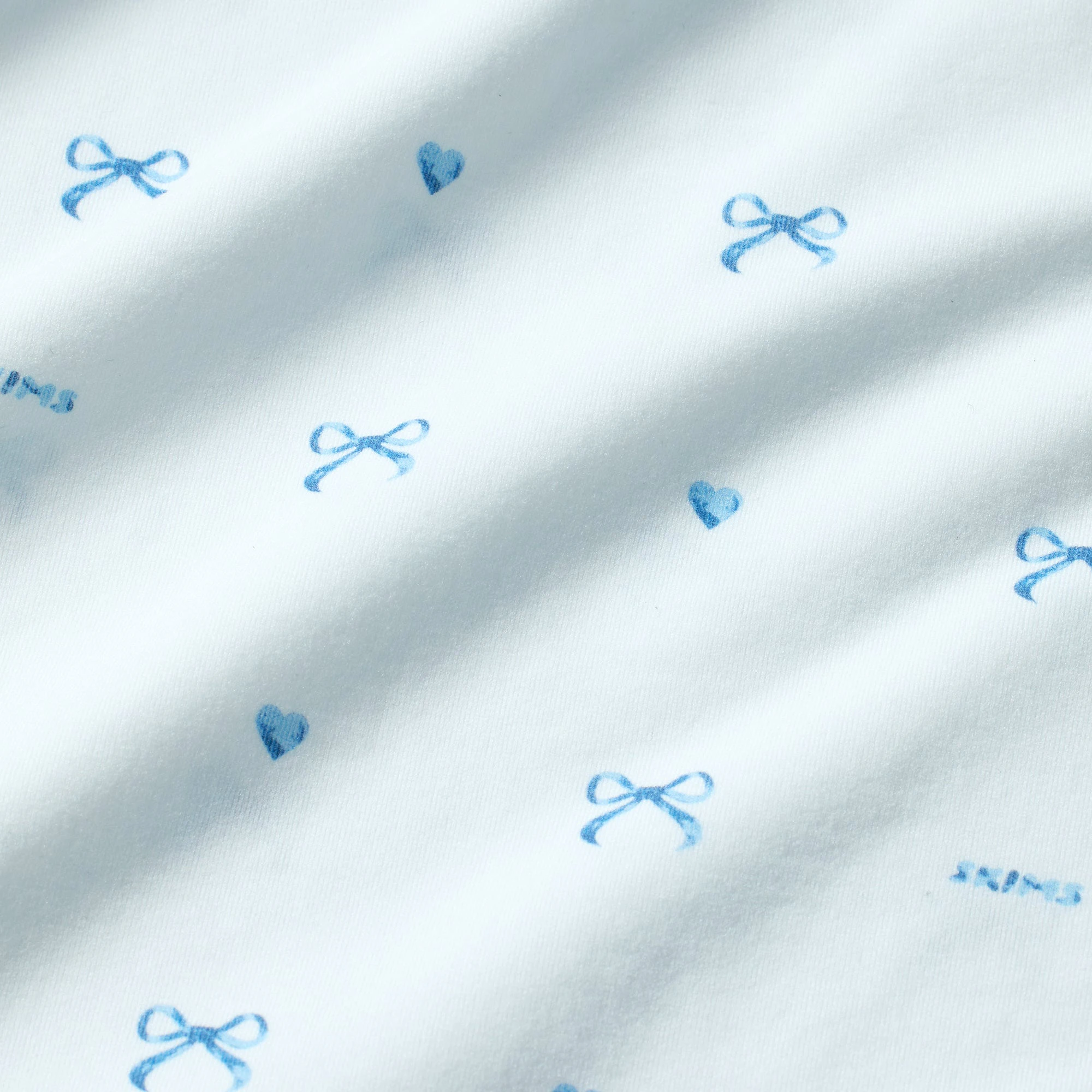 FITS EVERYBODY PICOT TANK AND HIPSTER SET | CLOUD BOW PRINT ADDITIONAL FABRIC DETAILS | about this fabric