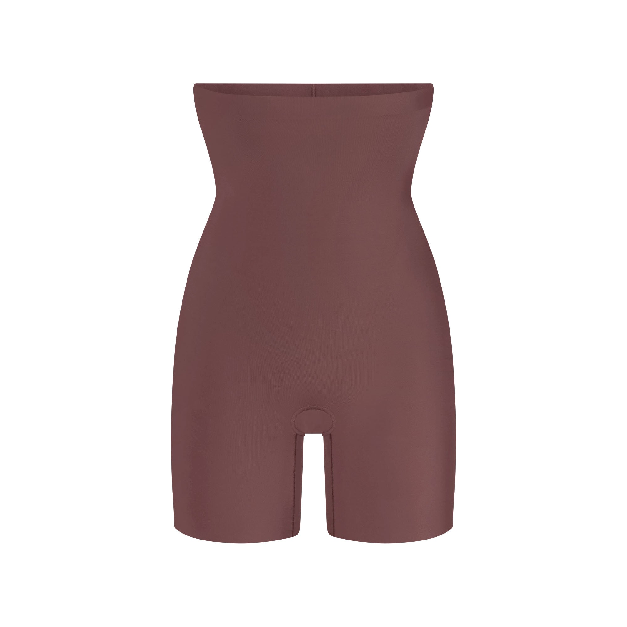 COOL SHAPEWEAR HIGH-WAISTED SHORT | COCOA FLAT ON A WHITE BACKGROUND | FLT