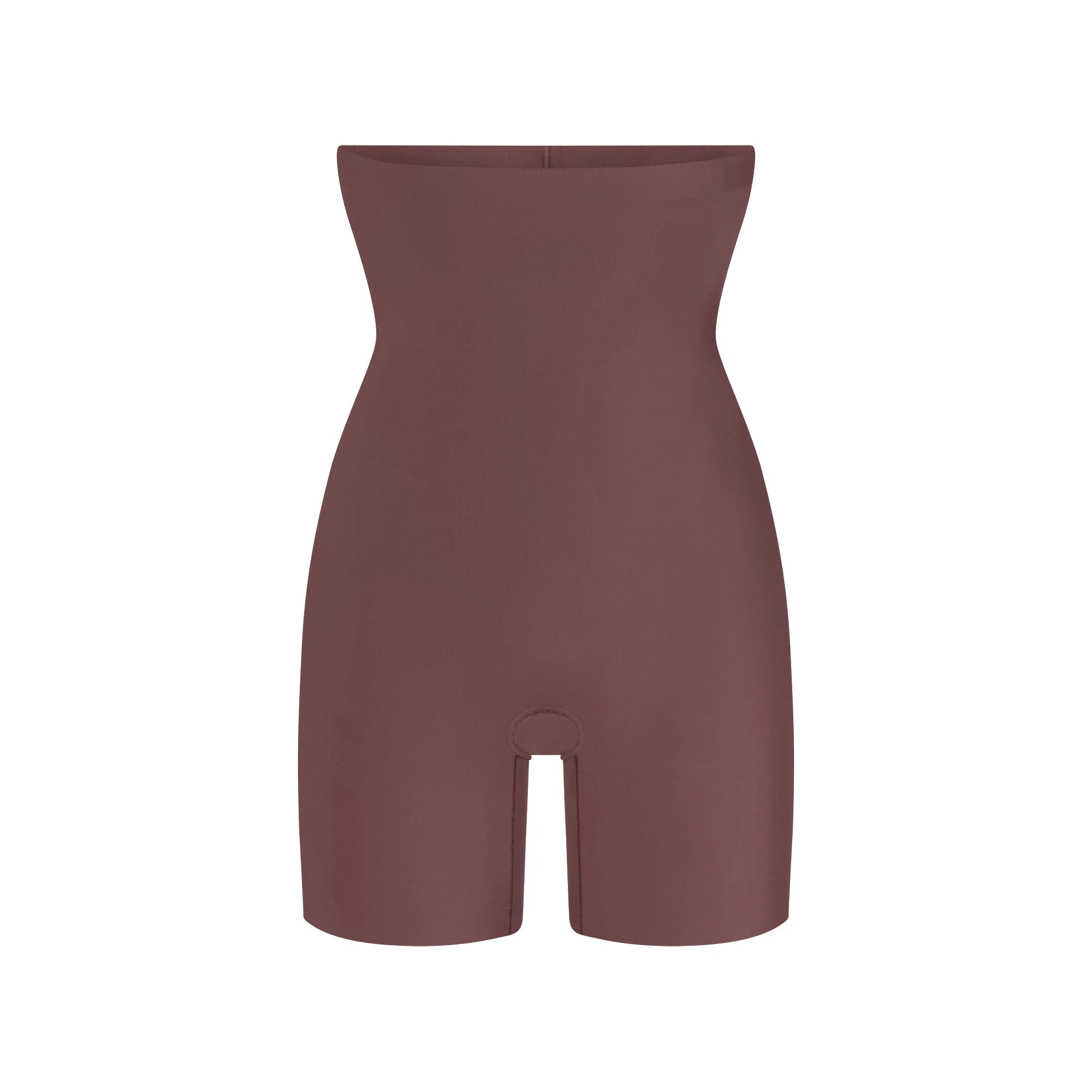 COOL SHAPEWEAR HIGH-WAISTED SHORT | COCOA FLAT ON A WHITE BACKGROUND | FLT