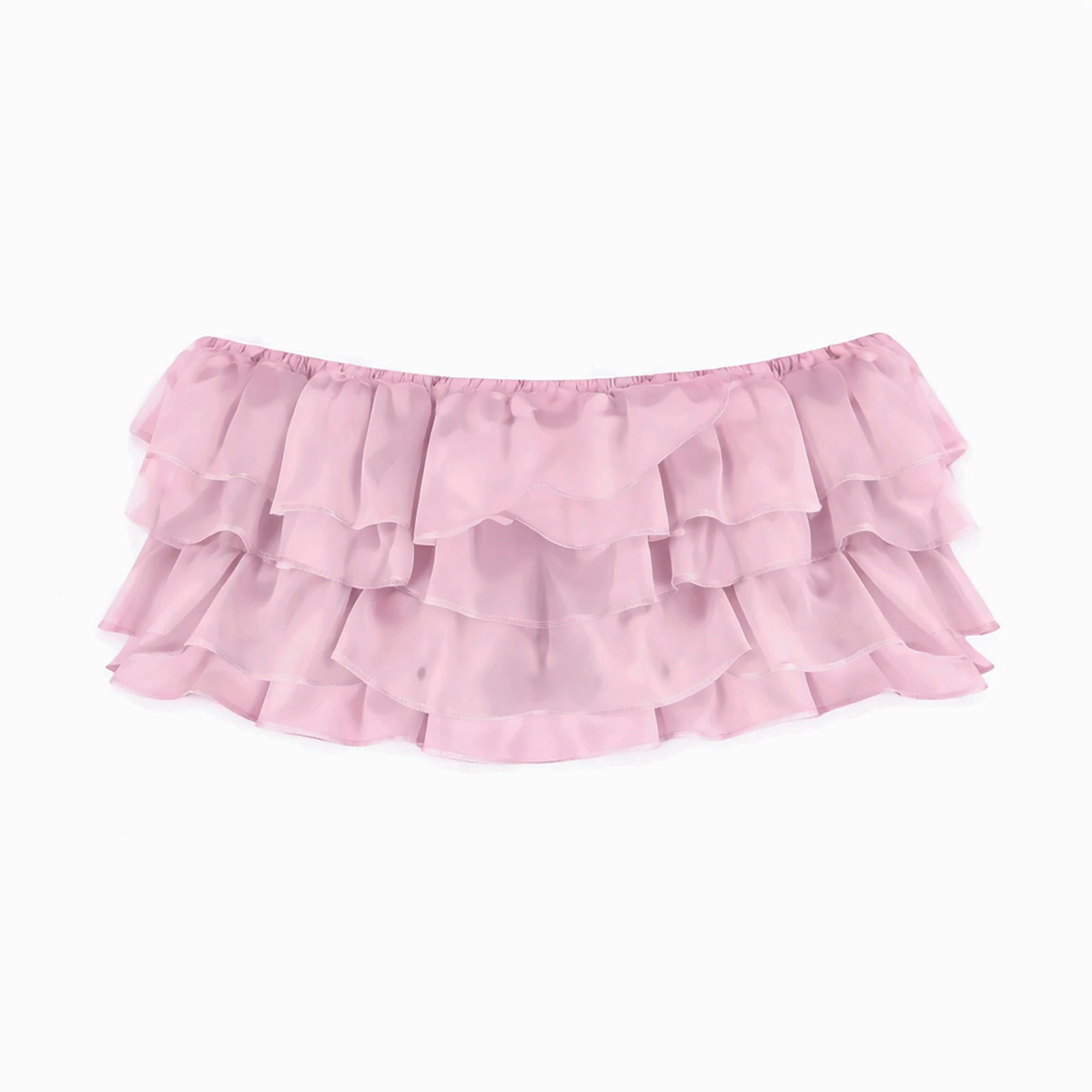 STRETCH SATIN MICRO SKIRT | HALITE LAYS FLAT ON A WHITE BACKGROUND | FLT 
