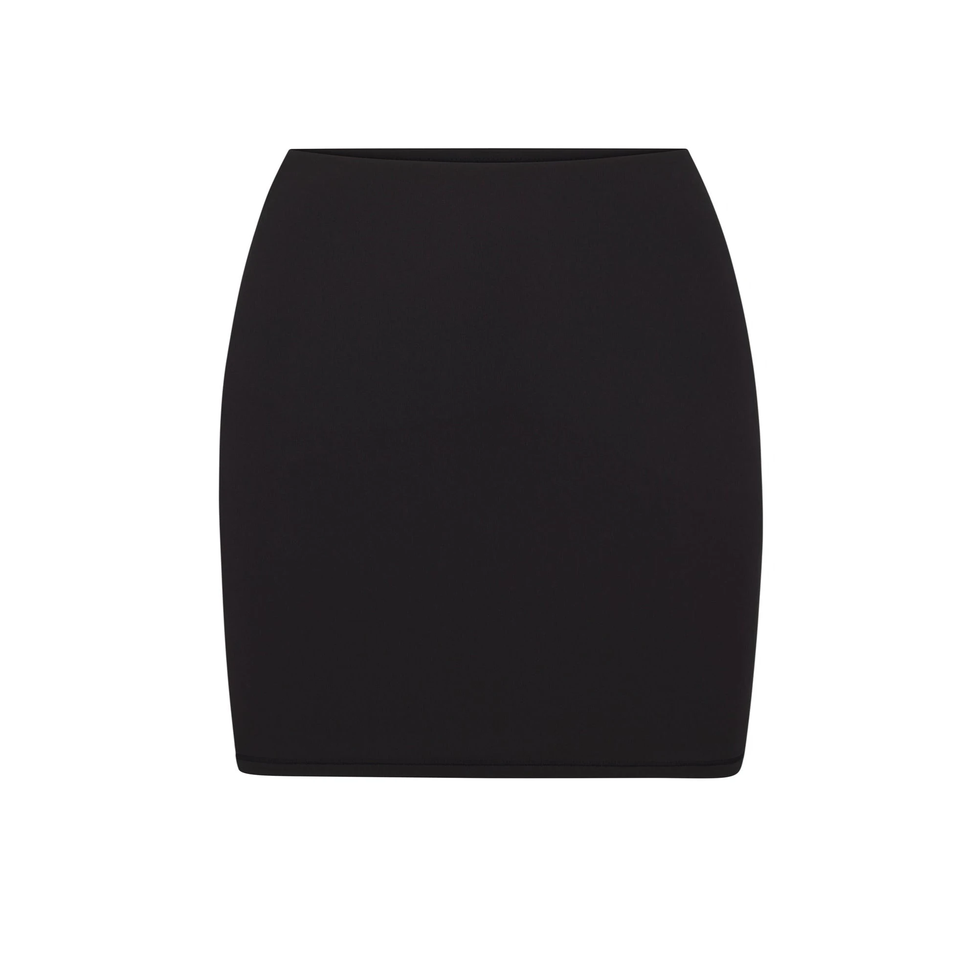 FITS EVERYBODY MINI SKIRT | ONYX (SKIRTS, BOTTOMS) LAYS FLAT ON A WHITE BACKGROUND | FLT