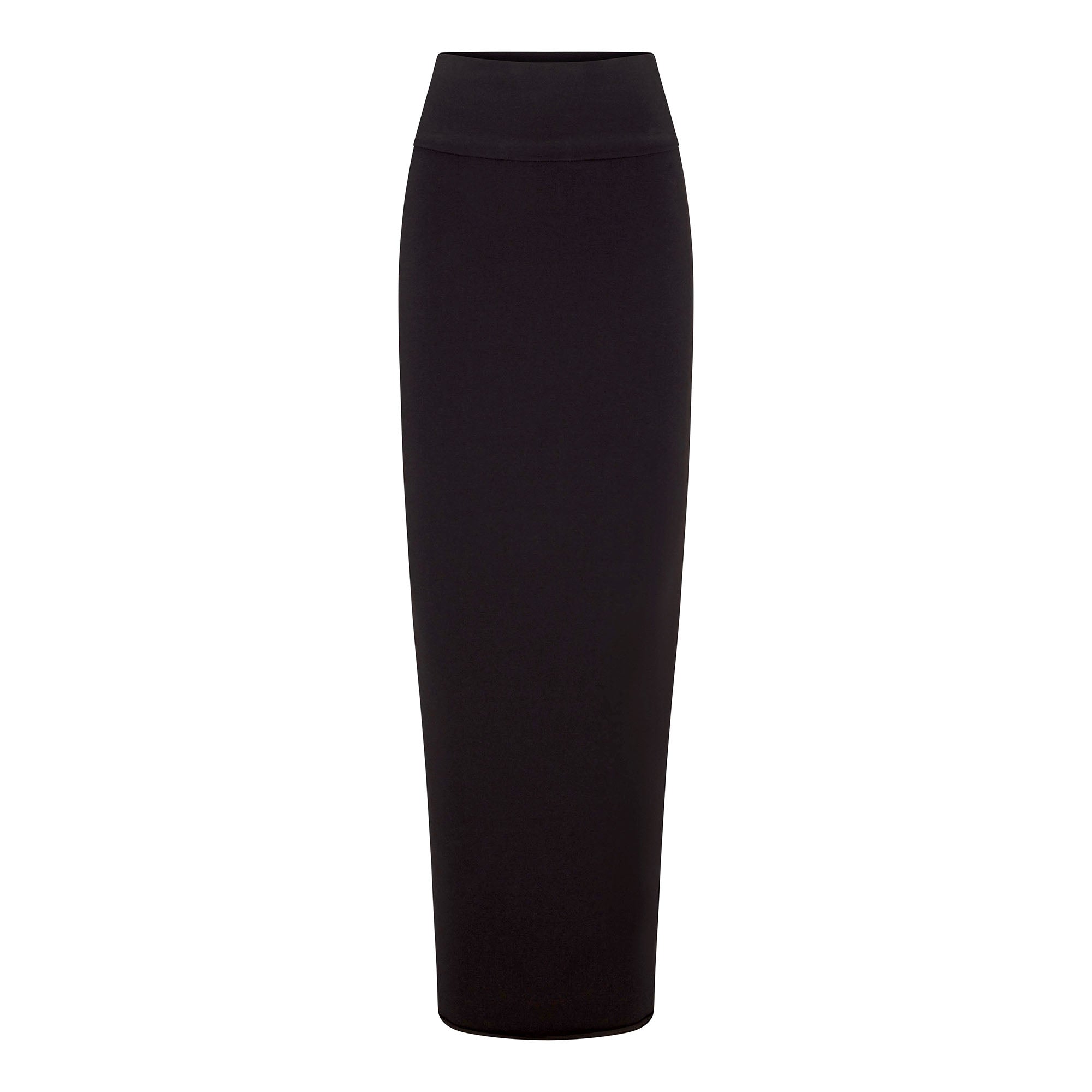 COTTON JERSEY FOLDOVER SKIRT SOOT