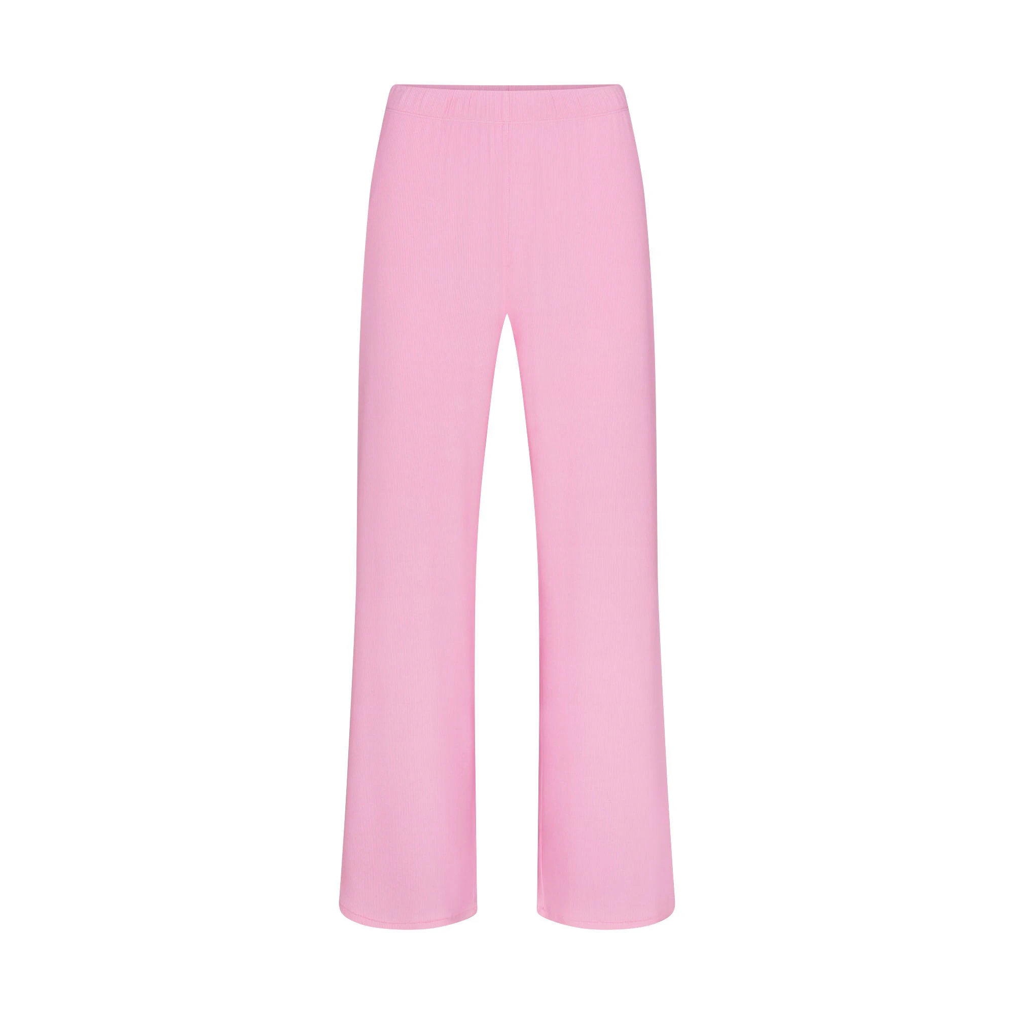SOFT LOUNGE LOOSE PANT | BUBBLE GUM FLAT ON A WHITE BACKGROUND | FLT