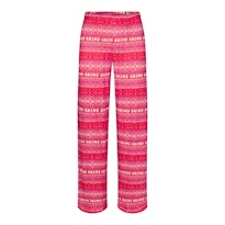LOGO PLUSH POINTELLE STRAIGHT LEG PANT