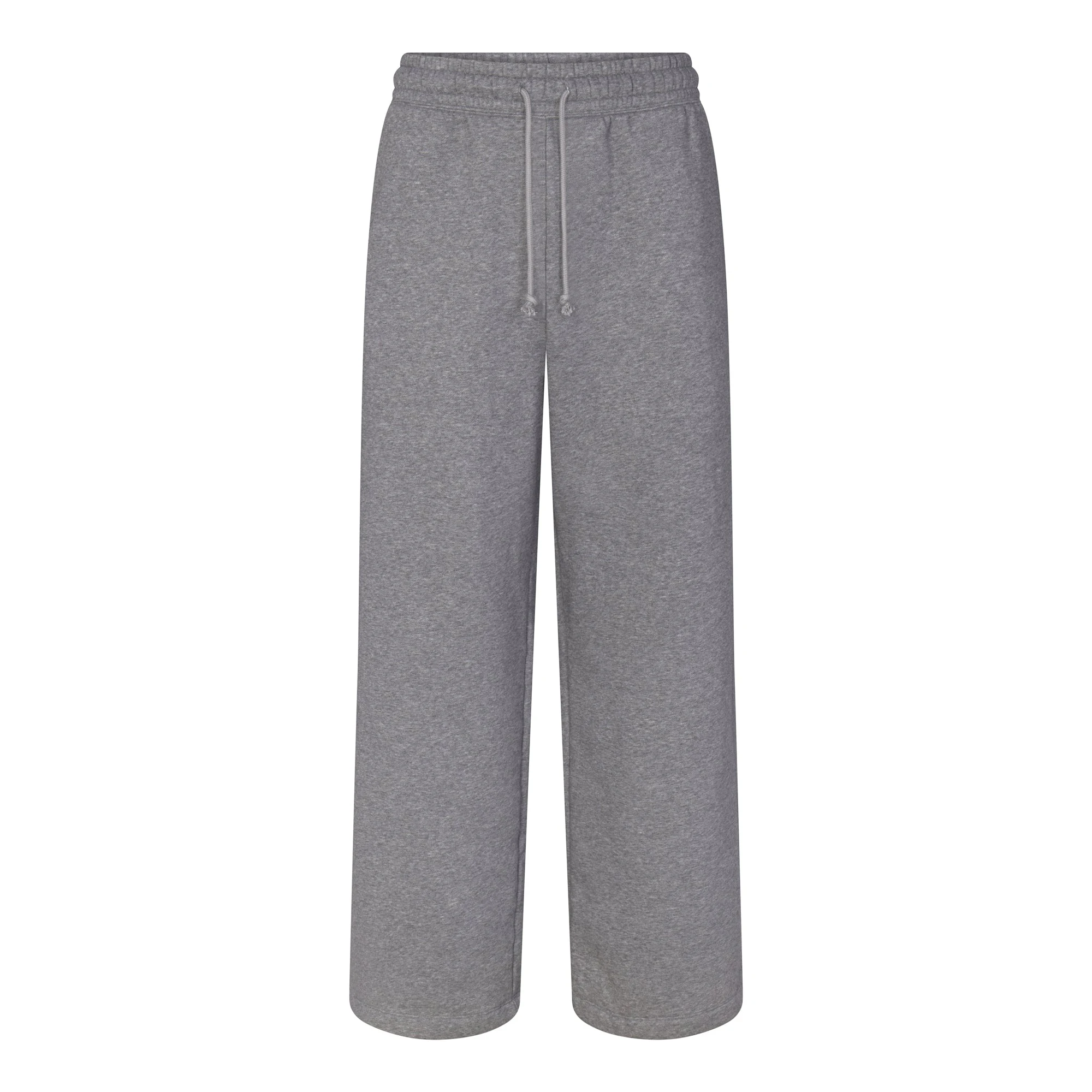 FLEECE LOUNGE MENS OVERSIZED STRAIGHT LEG PANT | DARK HEATHER GREY (MENS PANTS, MENS BOTTOMS) LAYS FLAT ON A WHITE BACKGROUND