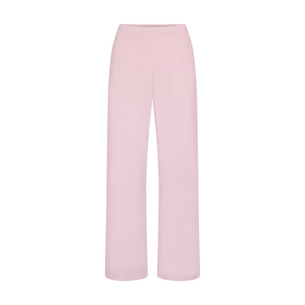 WAFFLE STRAIGHT LEG PANT | CHERRY BLOSSOM (PANTS) FLAT ON A WHITE BACKGROUND | FLT