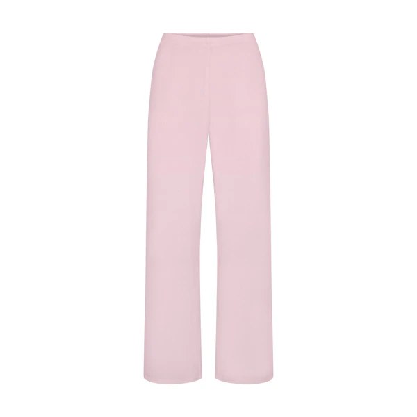 WAFFLE STRAIGHT LEG PANT | CHERRY BLOSSOM (PANTS) FLAT ON A WHITE BACKGROUND | FLT