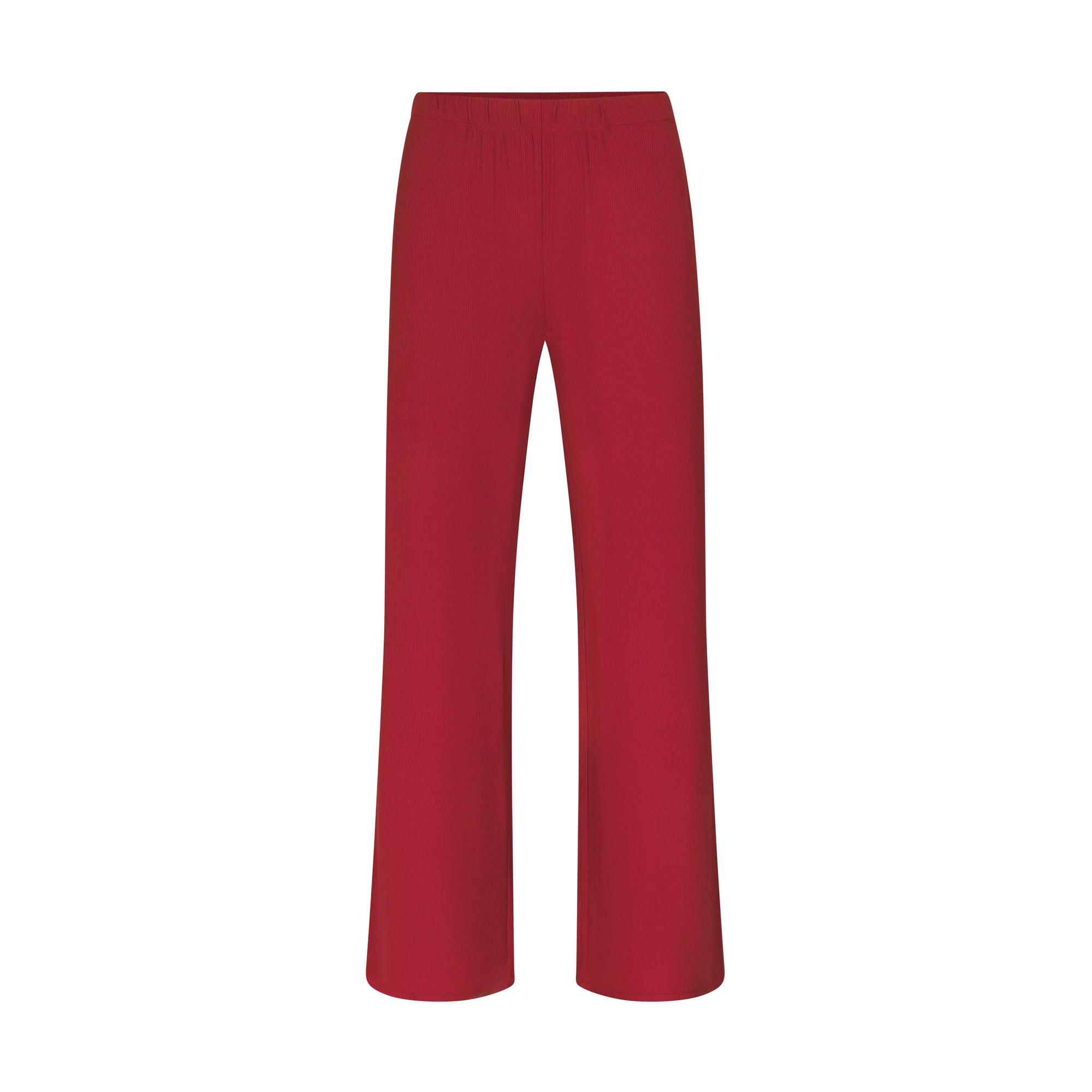 SOFT LOUNGE LOOSE PANT | BRICK (PANTS, BOTTOMS) LAYS FLAT ON A WHITE BACKGROUND
