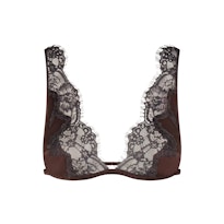 SILK LACE PLUNGE BRALETTE