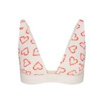 COTTON RIB PLUNGE BRALETTE