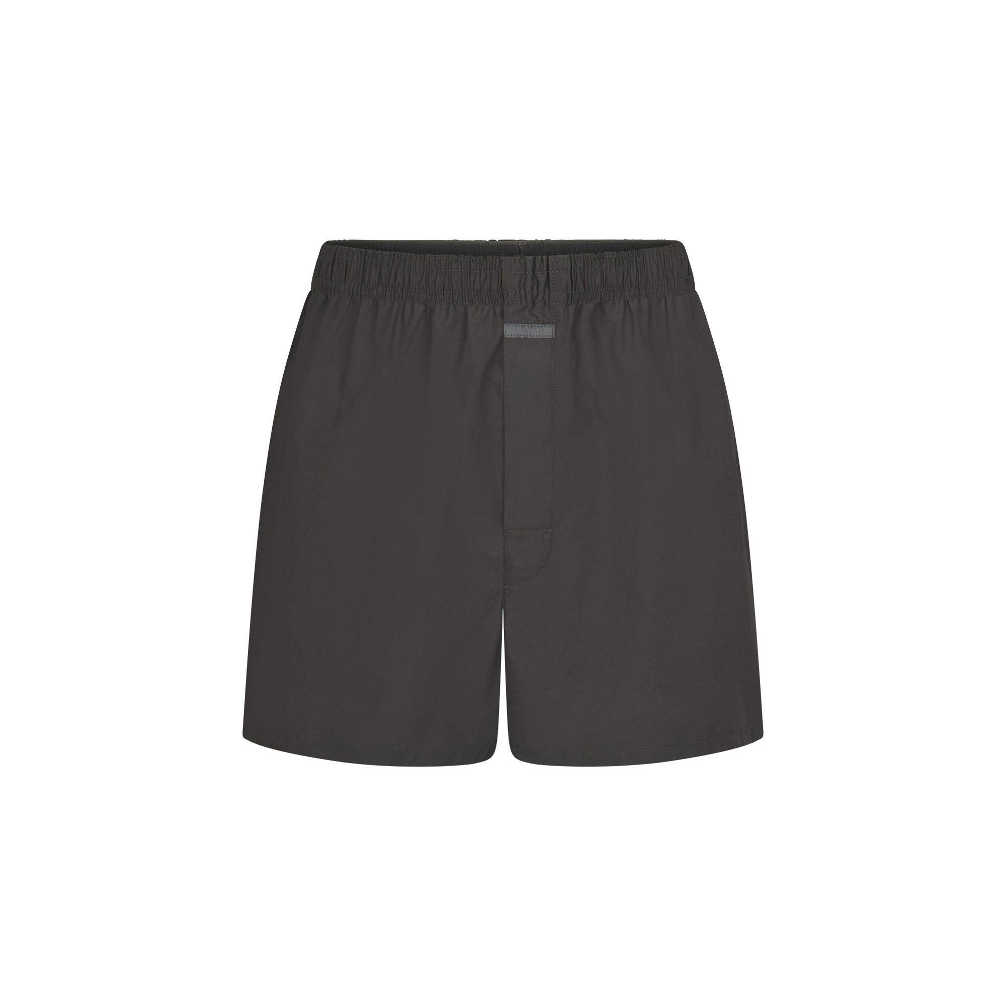 COTTON POPLIN MENS BOXER 3-PACK | ONYX ASH FAIR ISLE ON A MODEL FRONT VIEW