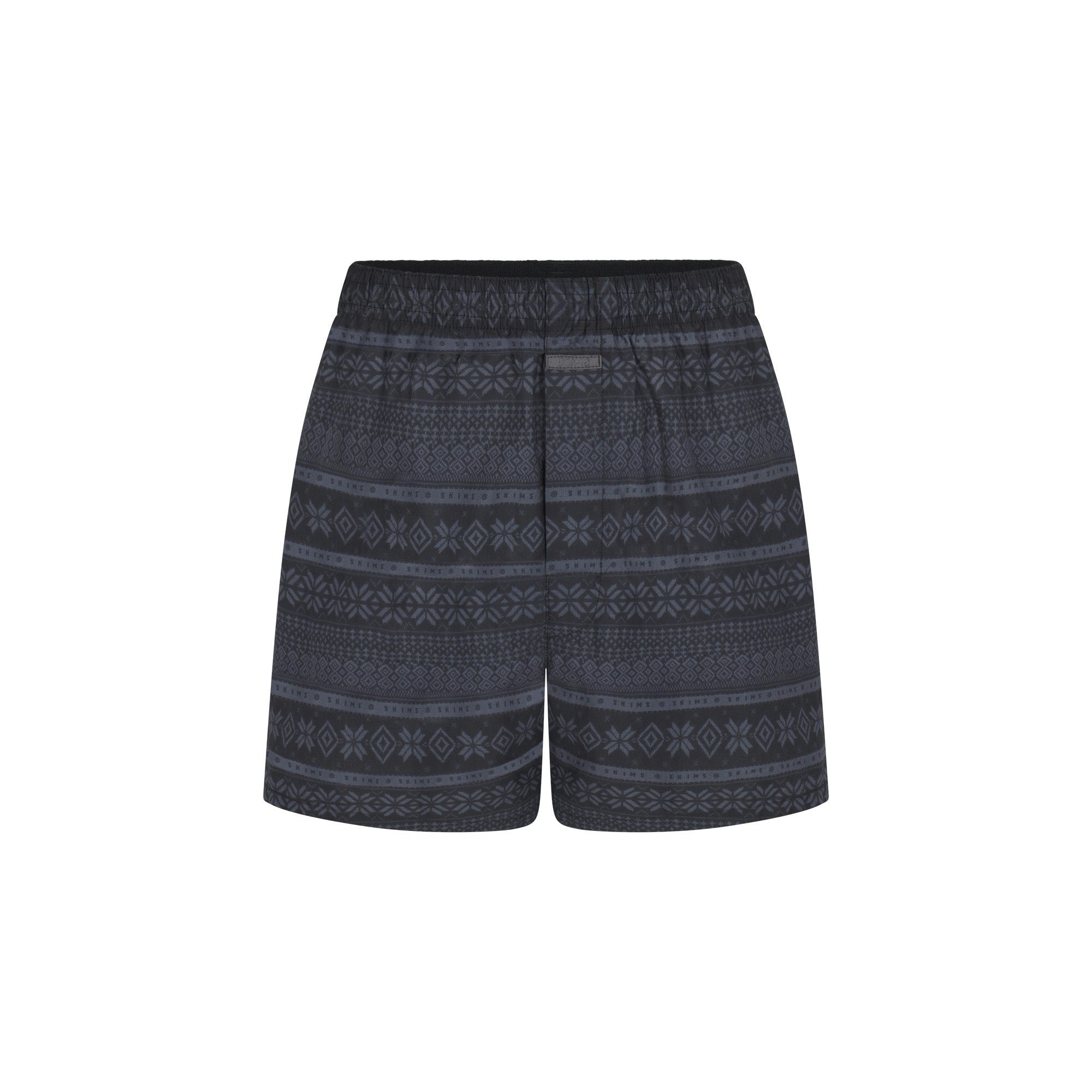 COTTON POPLIN MENS BOXER 3-PACK | ONYX ASH FAIR ISLE ON A MODEL FRONT VIEW