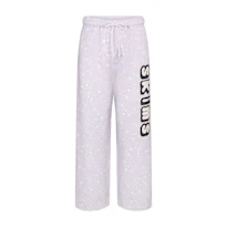 COTTON FLEECE STRAIGHT LEG PANT