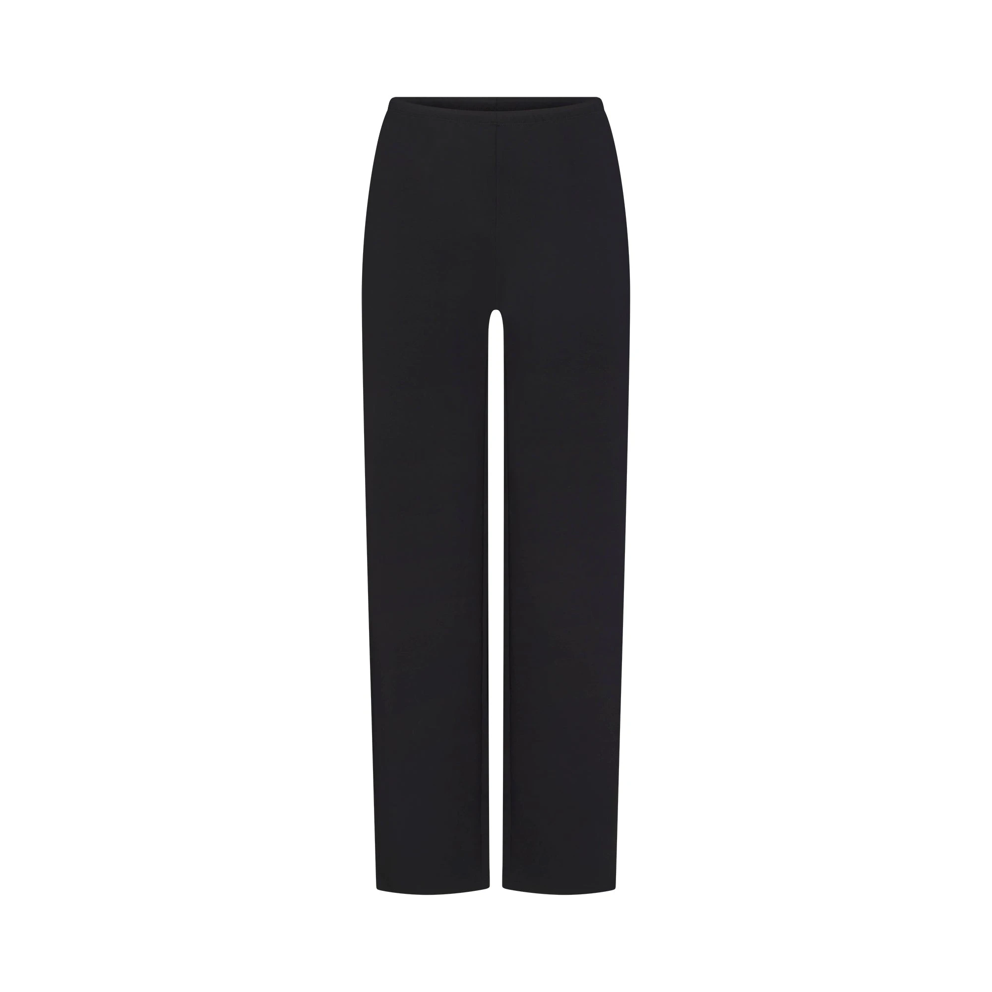 HEAVYWEIGHT CREPE STRAIGHT LEG PANT | OBSIDIAN FLAT ON A WHITE BACKGROUND | FLT