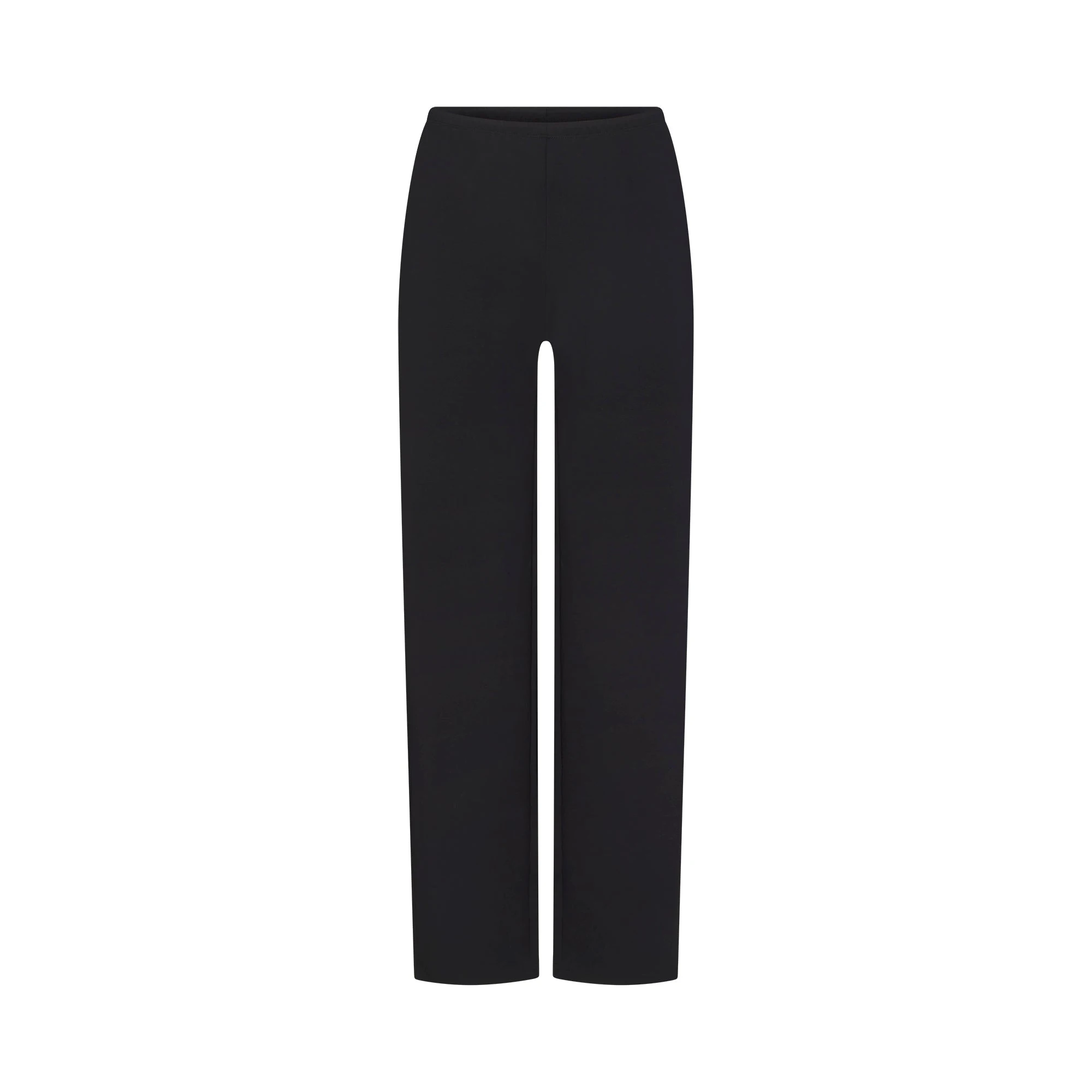 HEAVYWEIGHT CREPE STRAIGHT LEG PANT | OBSIDIAN FLAT ON A WHITE BACKGROUND | FLT