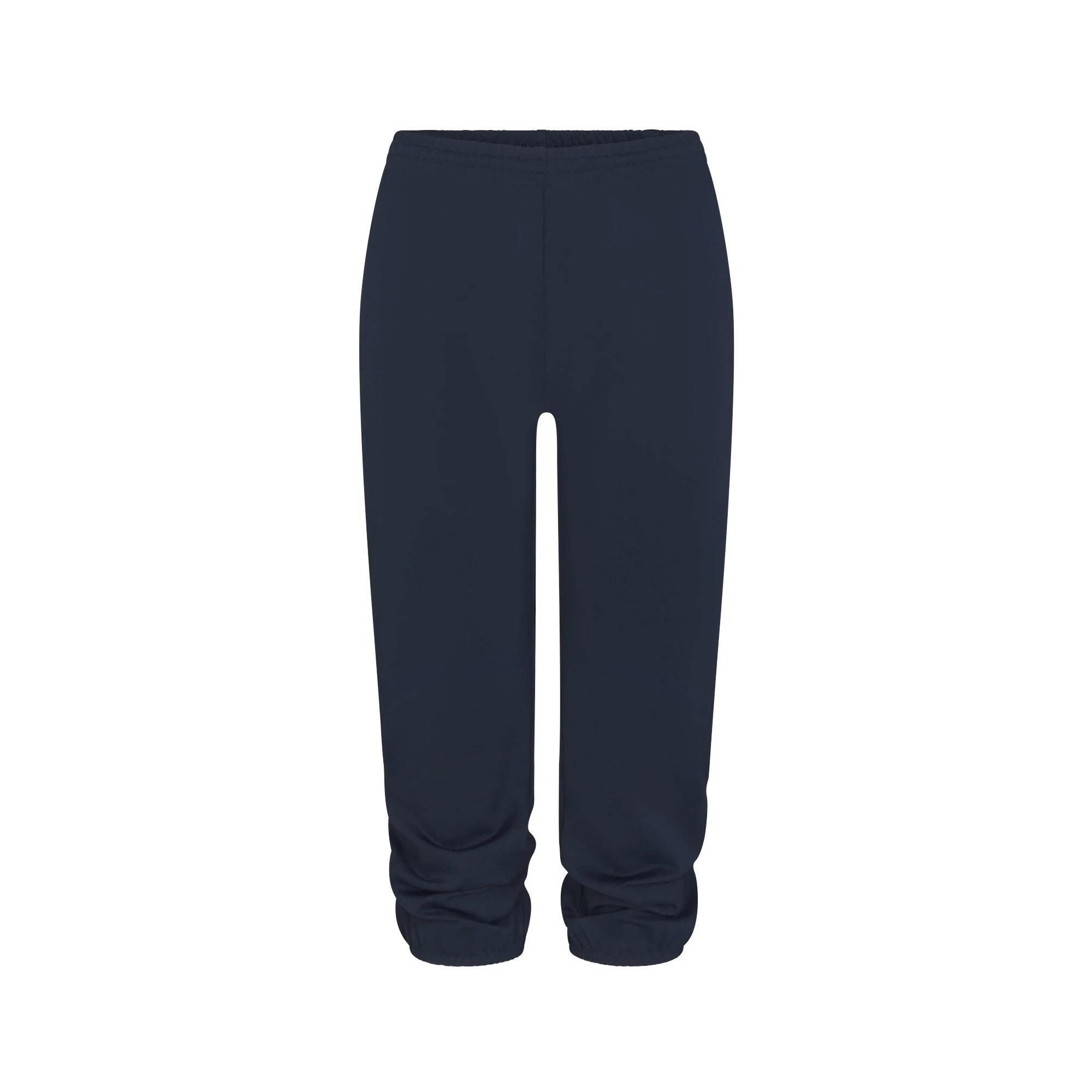 HEAVYWEIGHT CREPE JOGGER | NAVY FLAT ON A WHITE BACKGROUND | FLT
