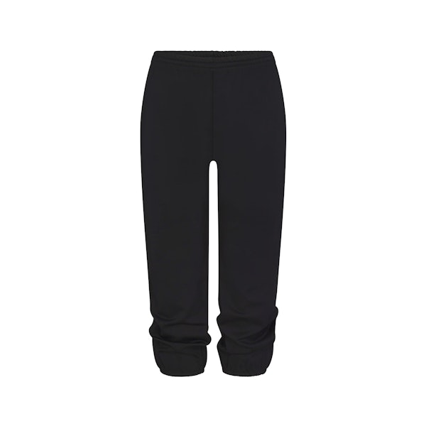 HEAVYWEIGHT CREPE JOGGER | OBSIDIAN FLAT ON A WHITE BACKGROUND | FLT