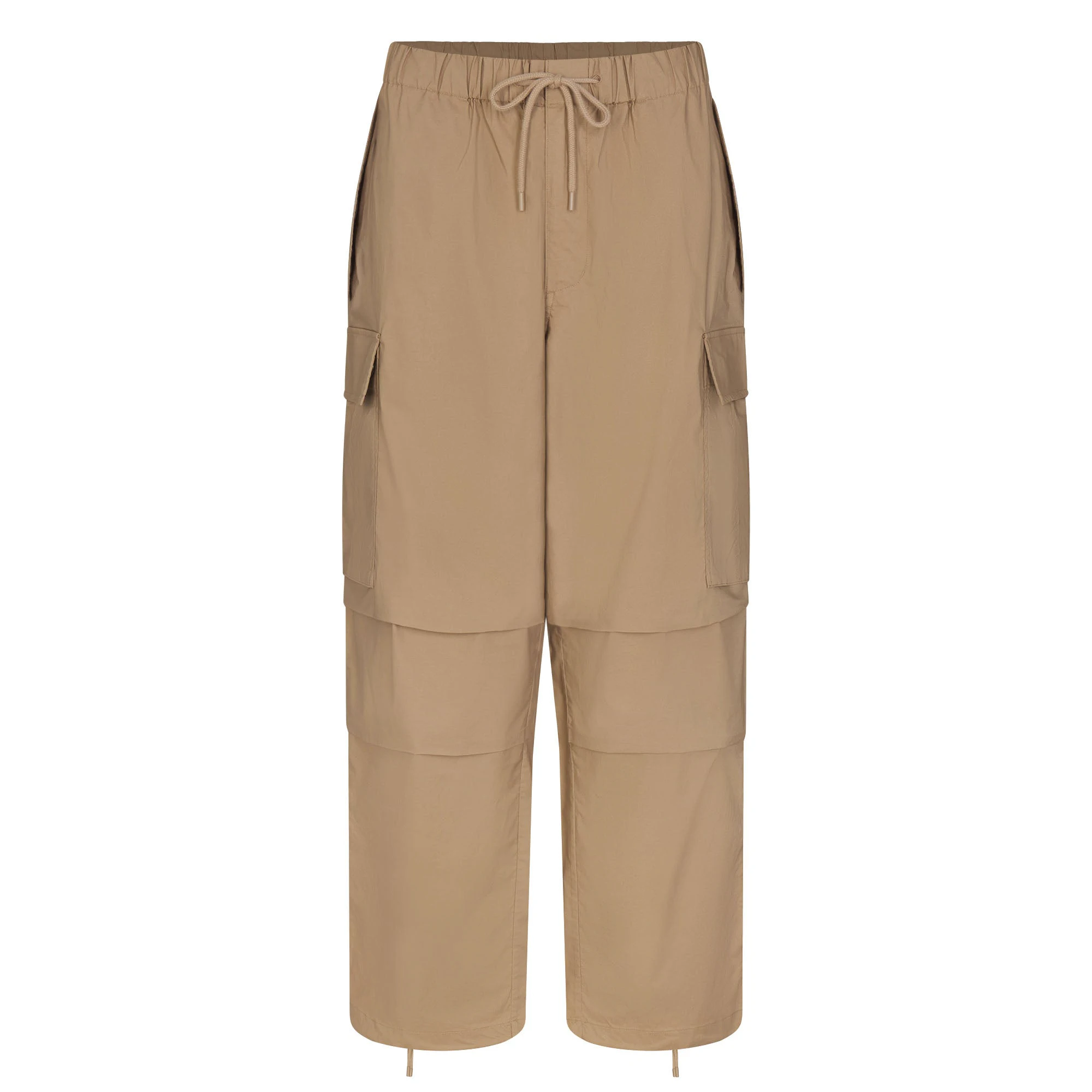 WOVEN COTTON OVERSIZED LOW RISE CARGO PANT | DESERT FLAT ON A WHITE BACKGROUND | FLT