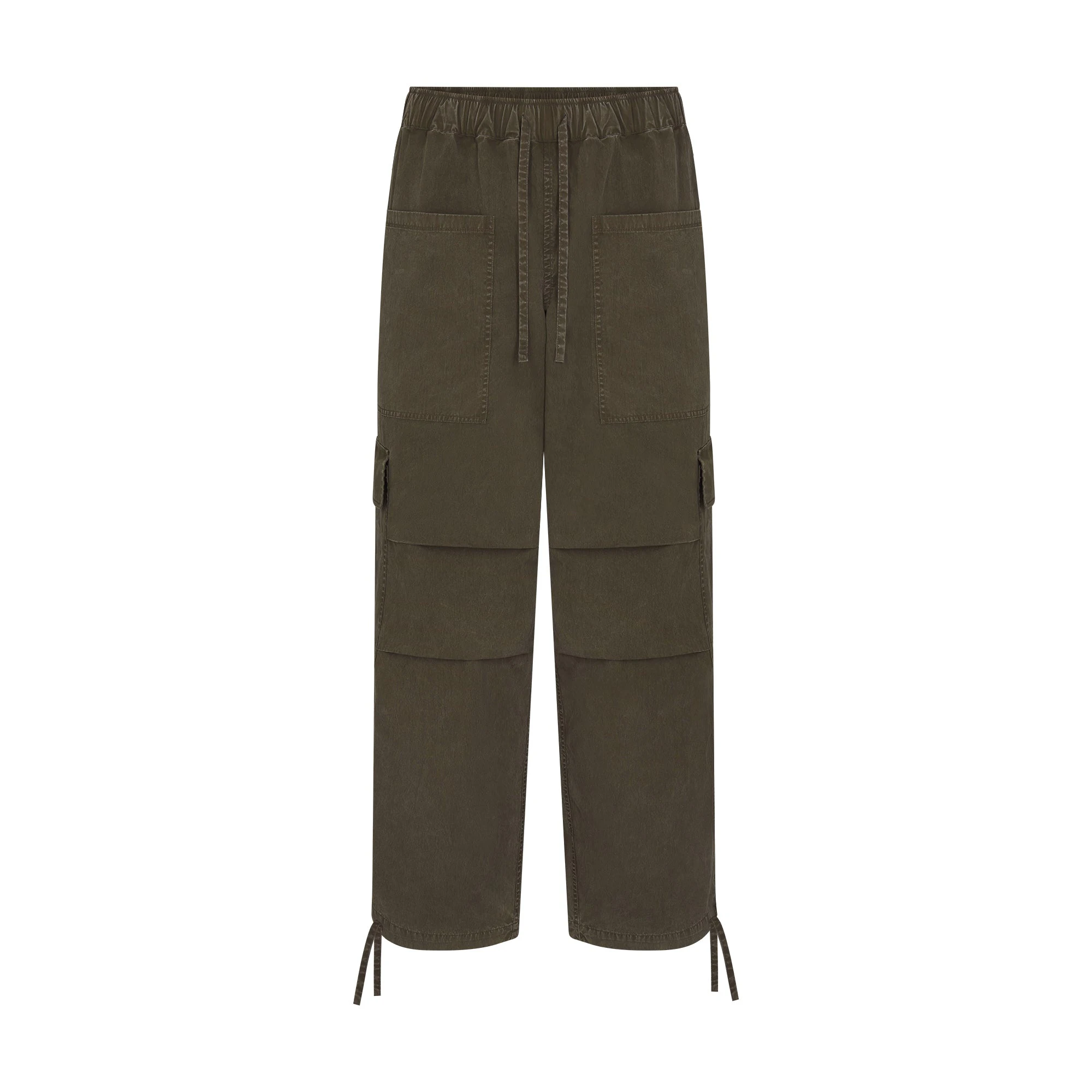 WOVEN MENS CARGO PANT | JUNGLE & LAYS FLAT ON A WHITE BACKGROUND | FLT
