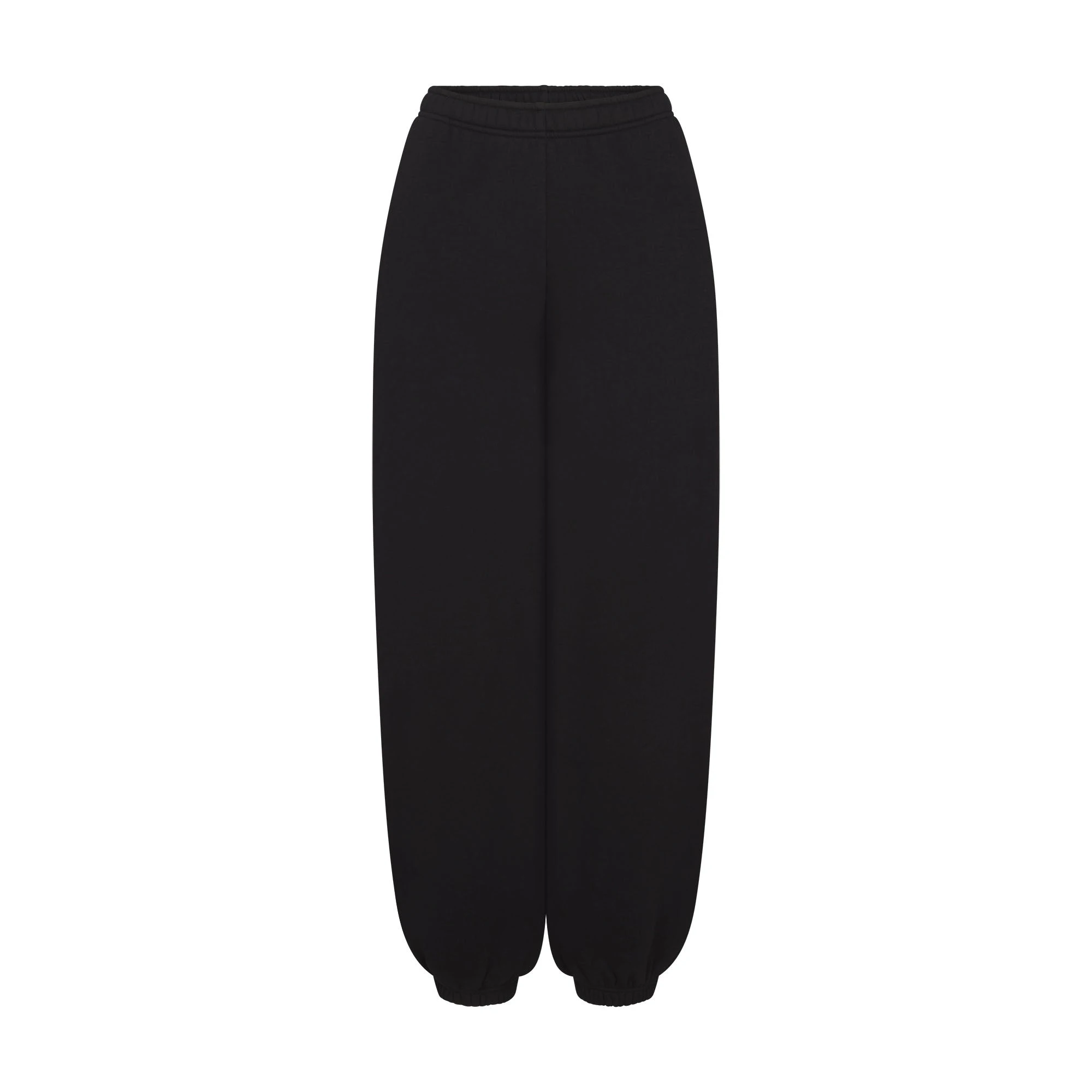 HEAVYWEIGHT FLEECE OVERSIZED JOGGER | ONYX FLAT ON A WHITE BACKGROUND | FLT
