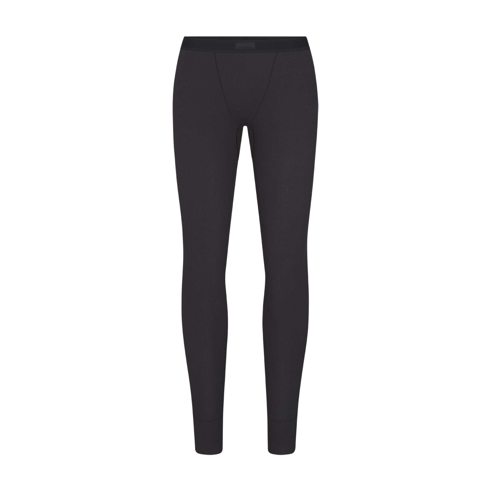 COTTON RIB MID RISE LEGGING | SOOT FLAT ON A WHITE BACKGROUND | FLT