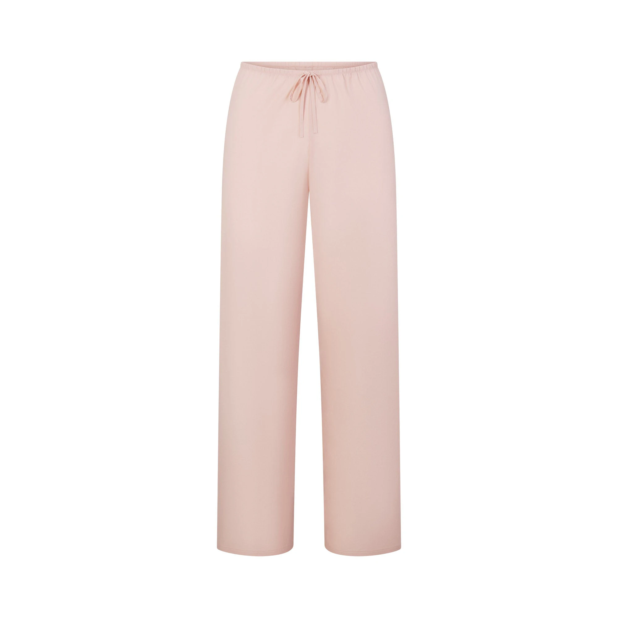 COTTON POPLIN PANT | DUSTY PINK FLAT ON A WHITE BACKGROUND | FLT