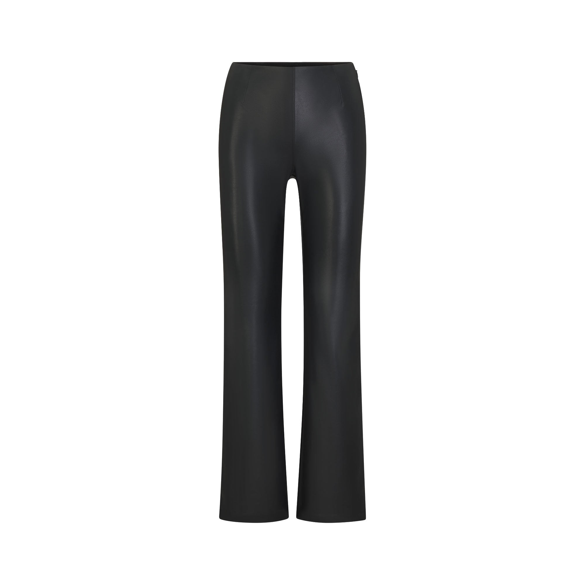 FAUX LEATHER PANT | ONYX FLAT ON A WHITE BACKGROUND | FLT