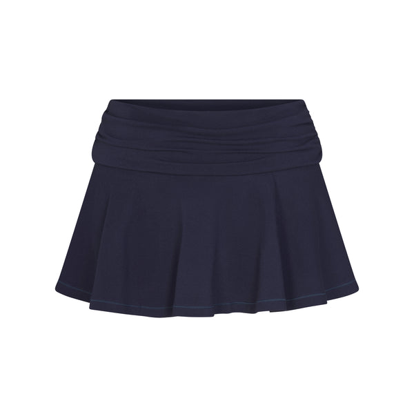 DRAPEY FRENCH TERRY MINI SKIRT | NAVY | SKIMS
