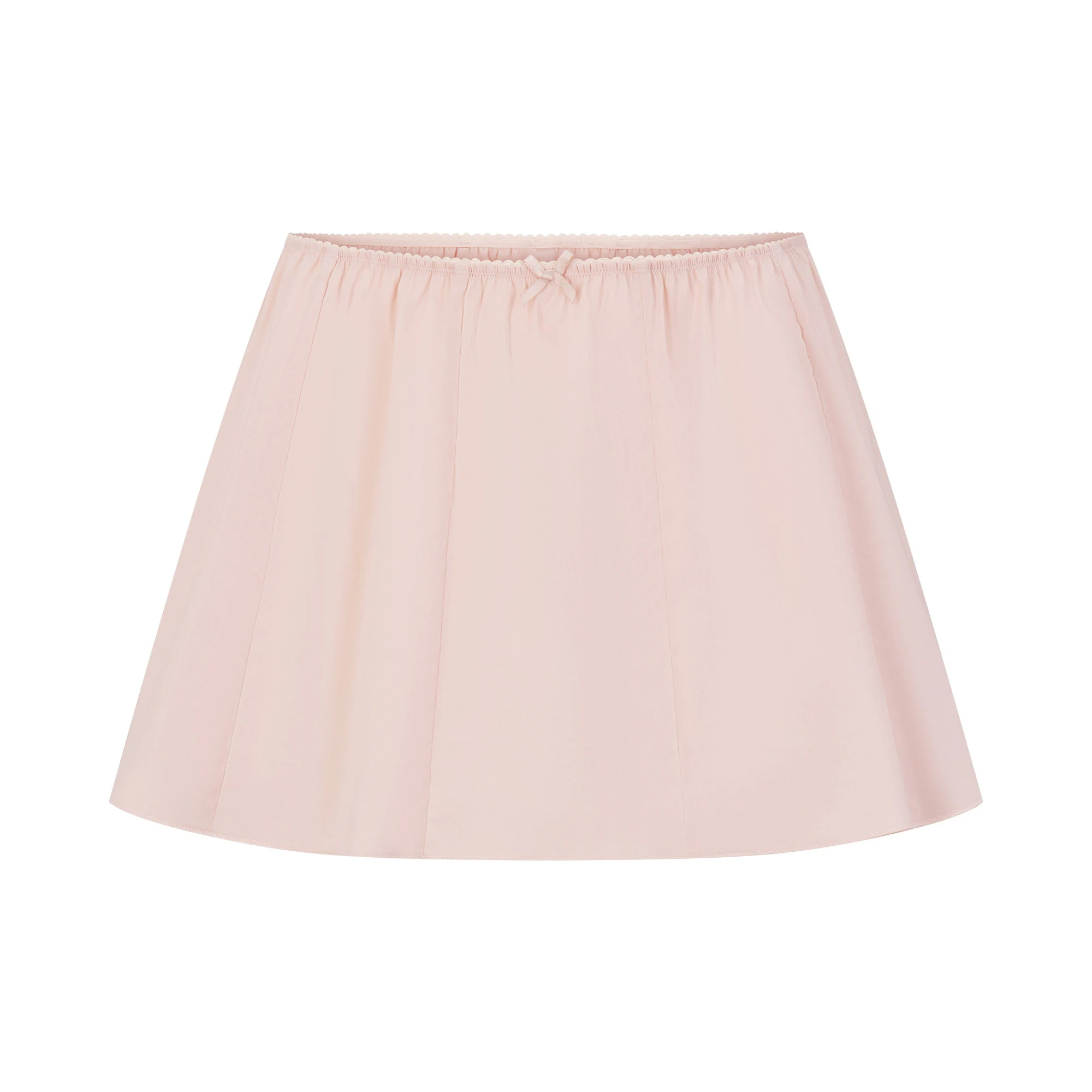 COTTON POPLIN MINI SKIRT | DUSTY PINK FLAT ON A WHITE BACKGROUND | FLT