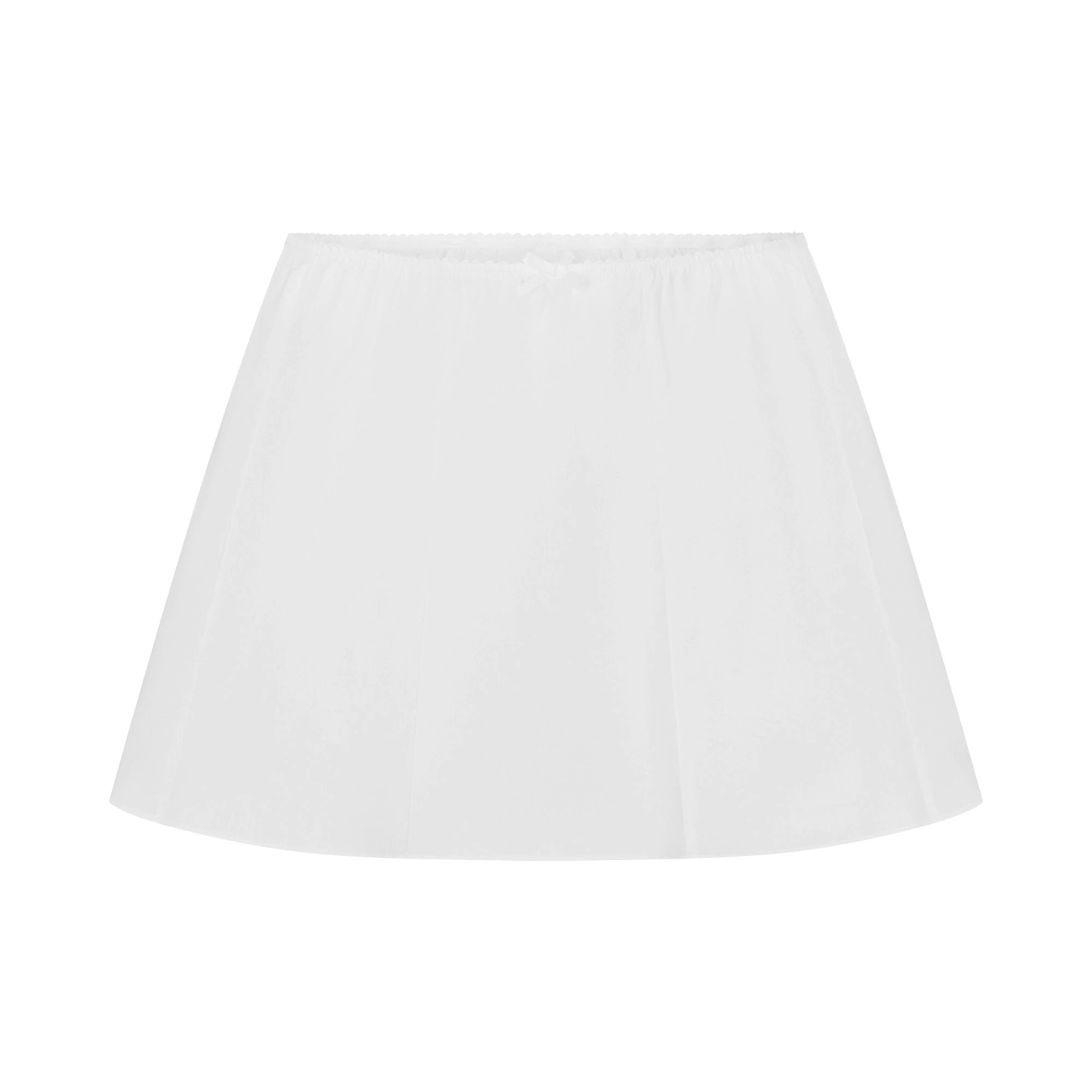 COTTON POPLIN MINI SKIRT | SNOW FLAT ON A WHITE BACKGROUND | FLT