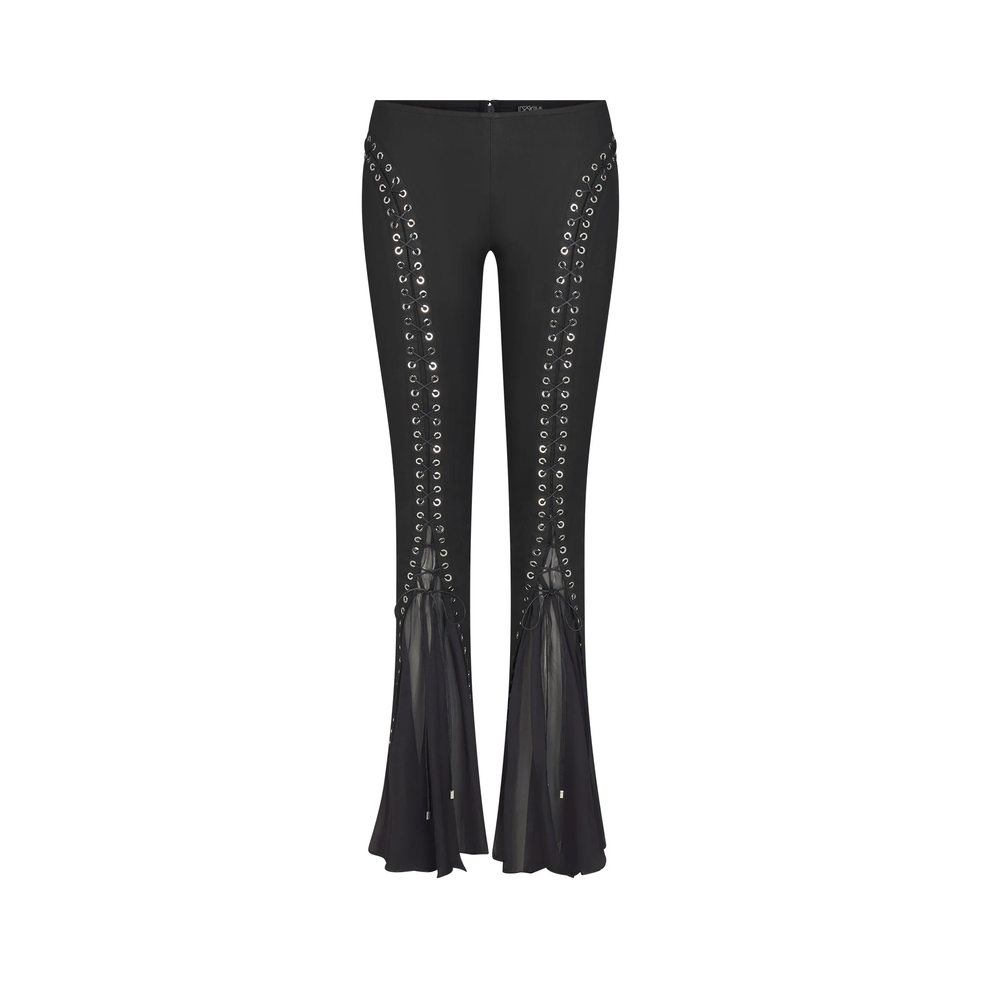 LUDOVIC DE SAINT SERNIN X SKIMS WAXED COTTON PANT | ONYX FLAT ON A WHITE BACKGROUND | FLT