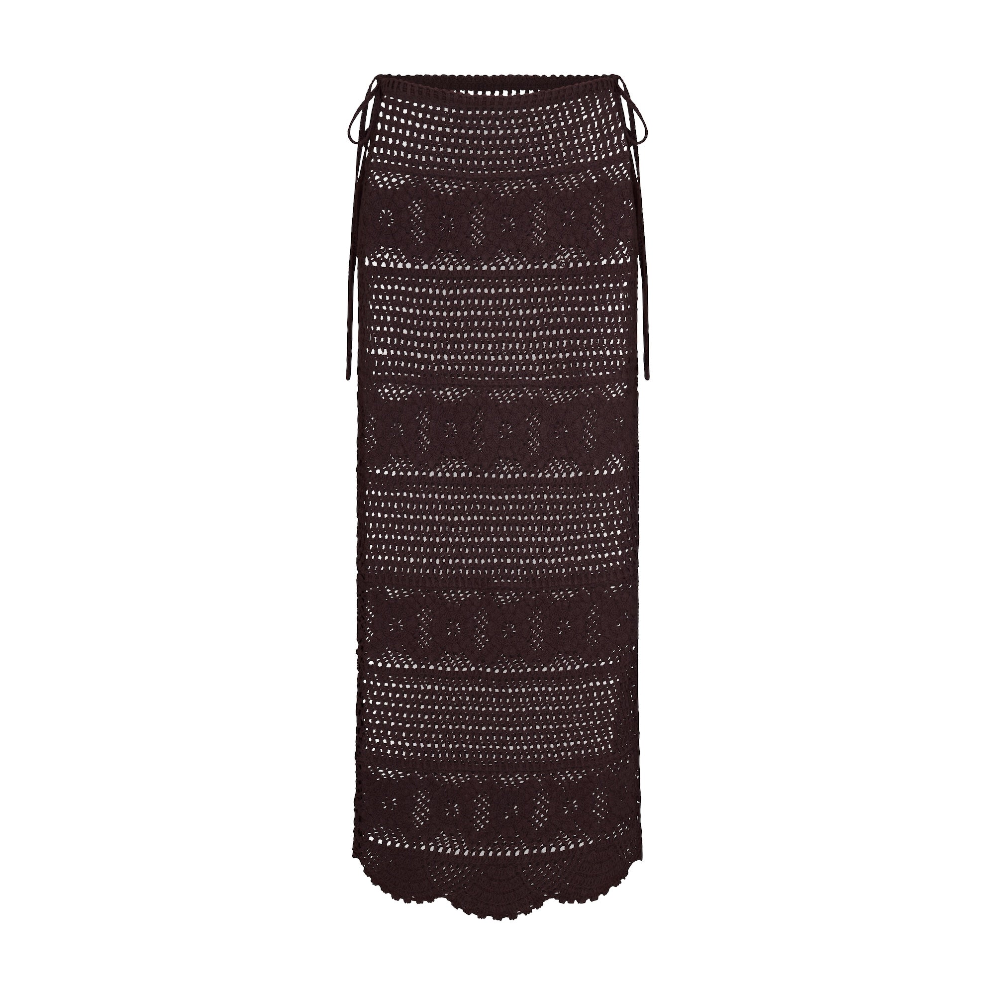 CROCHET COVER-UPS LONG SKIRT | PHOENIX FLAT ON A WHITE BACKGROUND | FLT