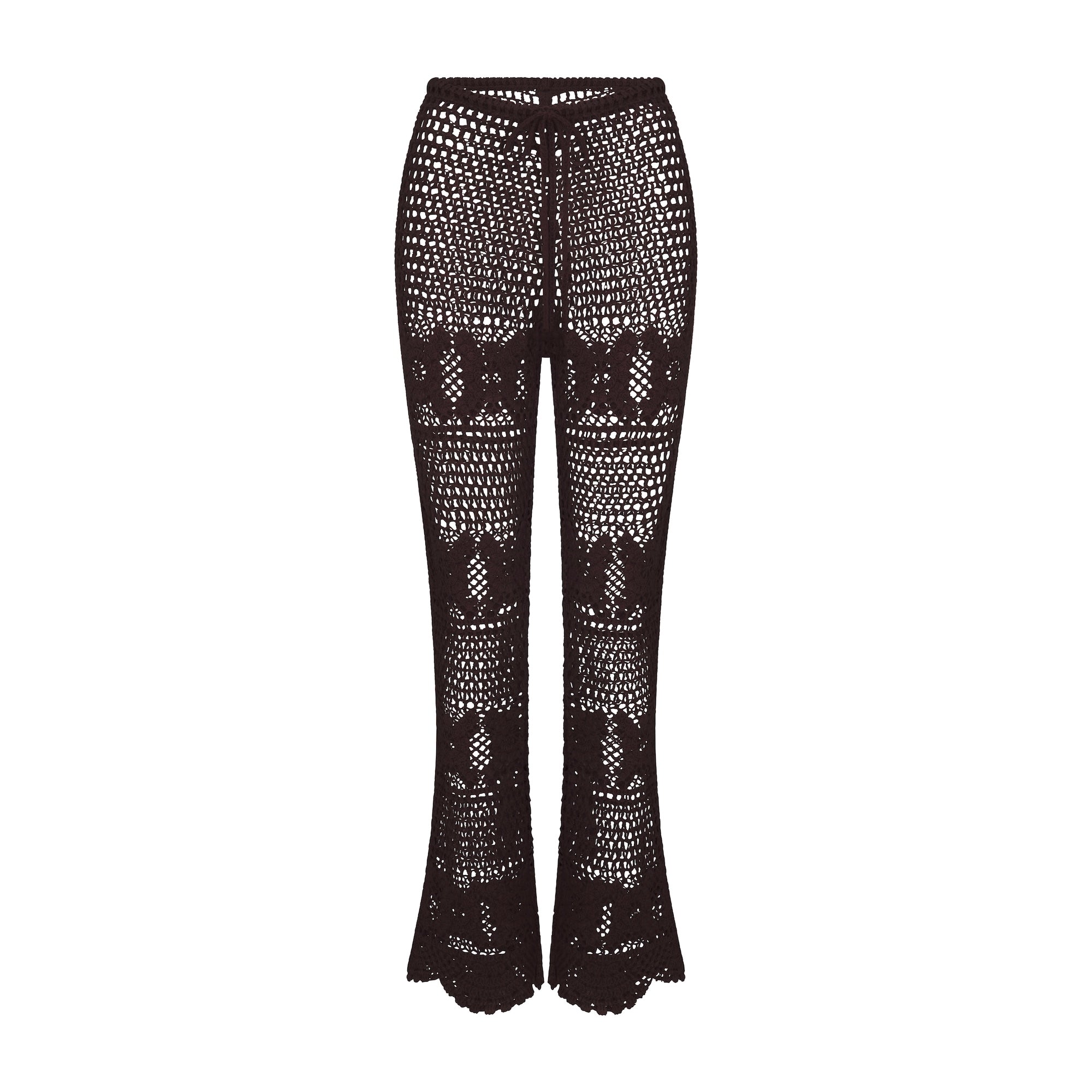 CROCHET COVER-UPS FLARE PANT | PHOENIX FLAT ON A WHITE BACKGROUND | FLT