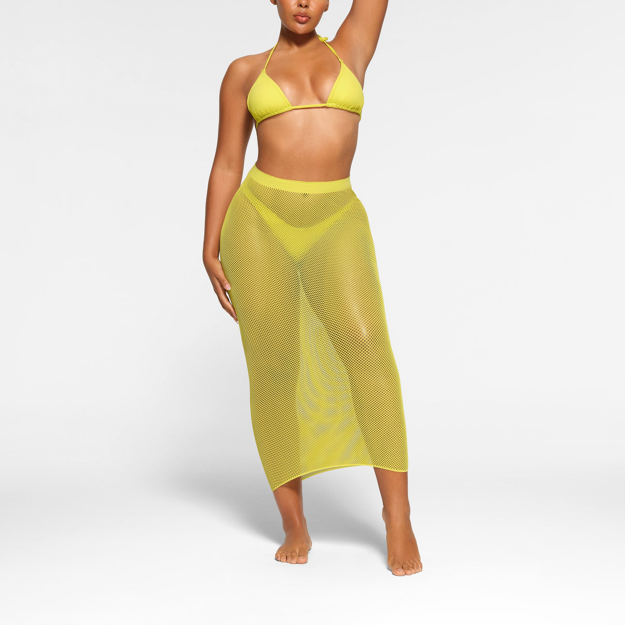WARP KNIT COVER UP LONG TUBE SKIRT | CITRUS