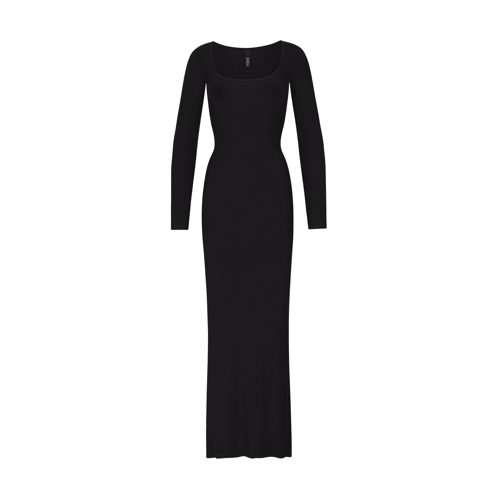 Skims Petite Long Sleeve Dress Onyx Black Soft Lounge LP Women s