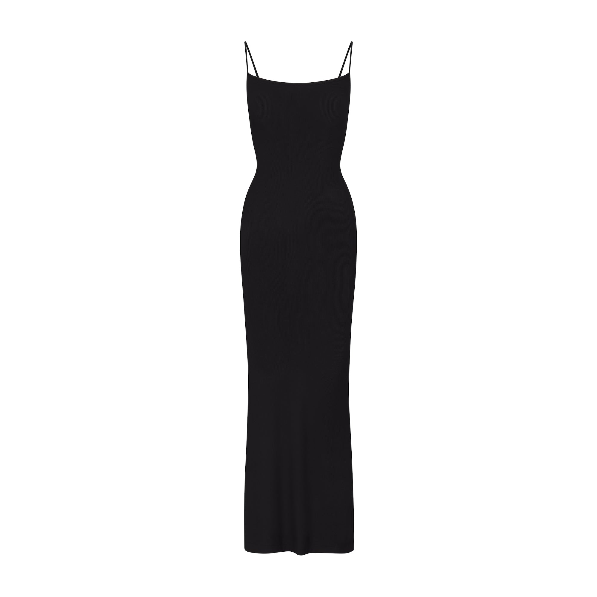 SOFT LOUNGE PETITE LONG SLIP DRESS ONYX