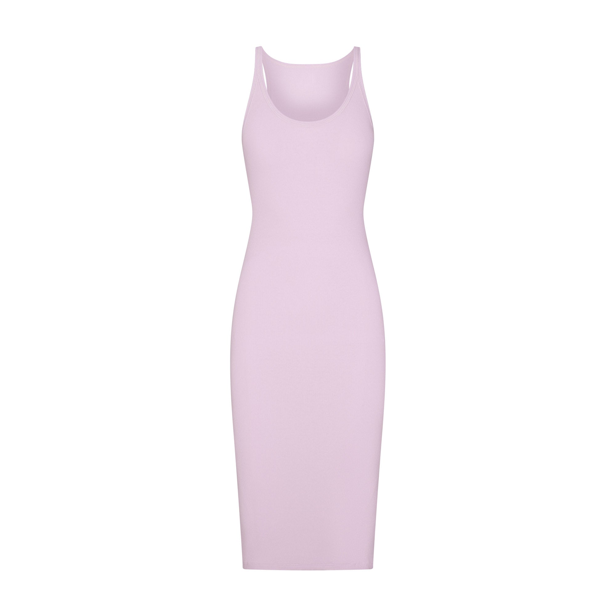 SKIMS キャミワンピース リブ素材 ライトパープル M COTTON RIB TANK MIDI DRESS | SUGAR PLUM | SKIMS