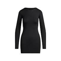 SMOOTH LAYERS CREWNECK MINI DRESS